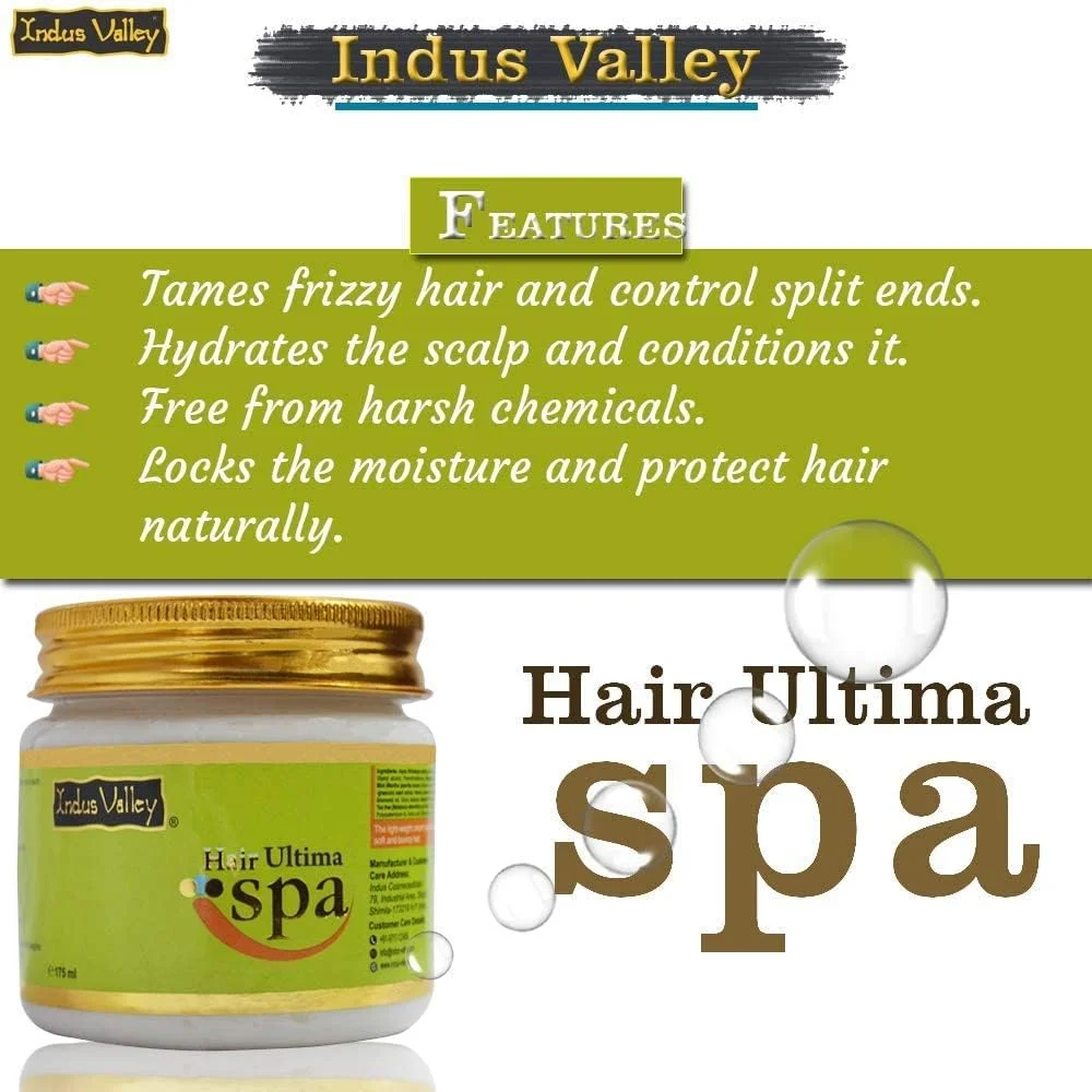 اسپای موی مغذی و عمیق حلال ایندوس ولی با کراتین، مناسب برای مدیریت موهای خشک و وز و ایجاد موهای صاف و درخشان، ۱۷۵ میلی لیتر