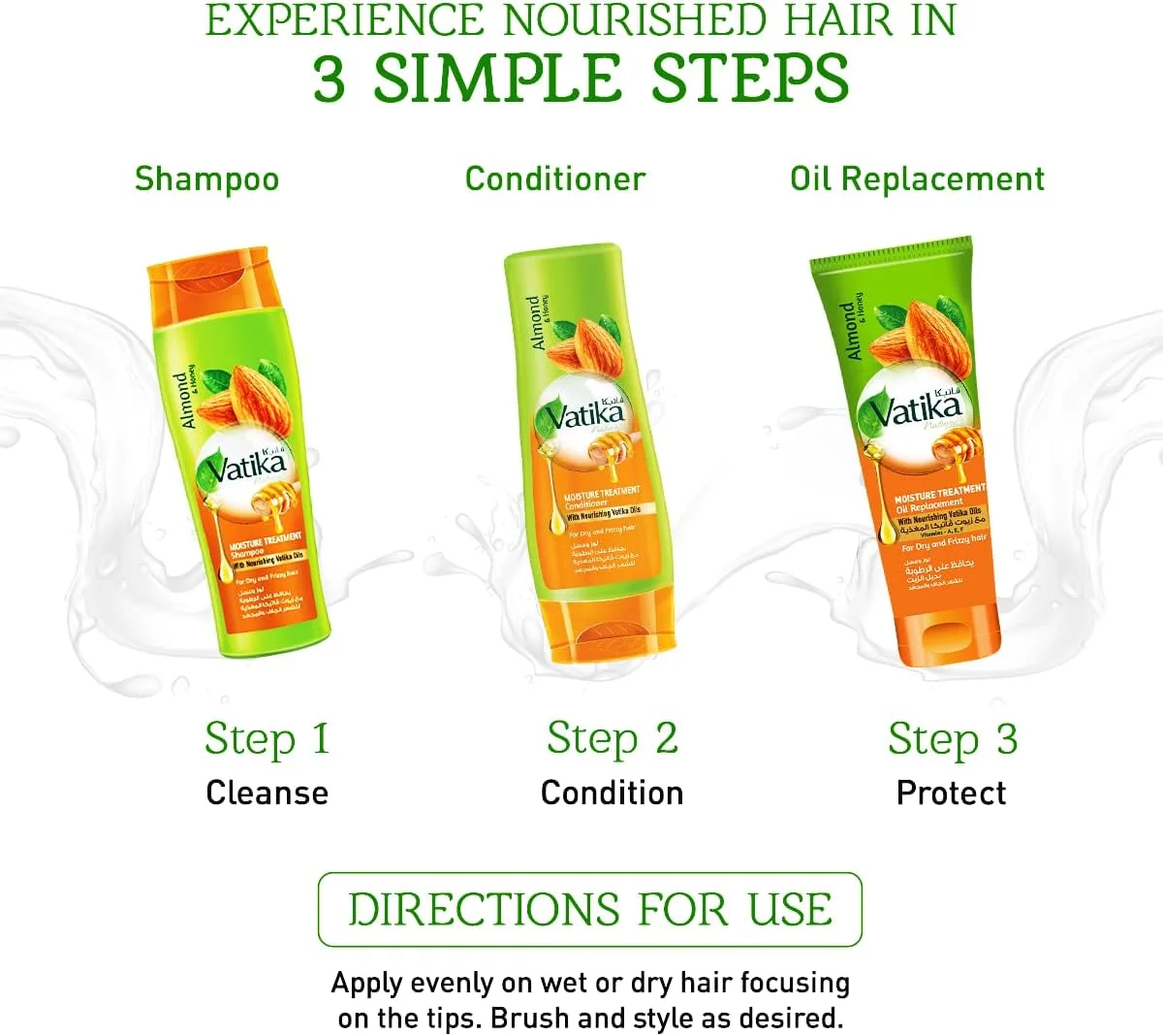 جایگزین روغن درمان مرطوب کننده واتیکا نچرالز | بادام و عسل | غیر چسبنده و غیر چرب | برای موهای خشک و زبر - 200 میلی لیتر (بسته 2 عددی) جایگزین روغن درمان مرطوب کننده واتیکا نچرالز | بادام و عسل | غیر چسبنده و غیر چرب | برای موهای خشک و زبر - 200 میلی لیتر (بسته 2 عددی)