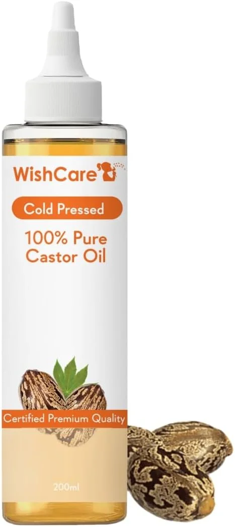 روغن کرچک ممتاز فشرده سرد Wishcare، خالص و بکر، مناسب برای سلامت مو و پوست، 200 میلی لیتر، چند منظوره روغن کرچک ممتاز فشرده سرد Wishcare، خالص و بکر، مناسب برای سلامت مو و پوست، 200 میلی لیتر، چند منظوره