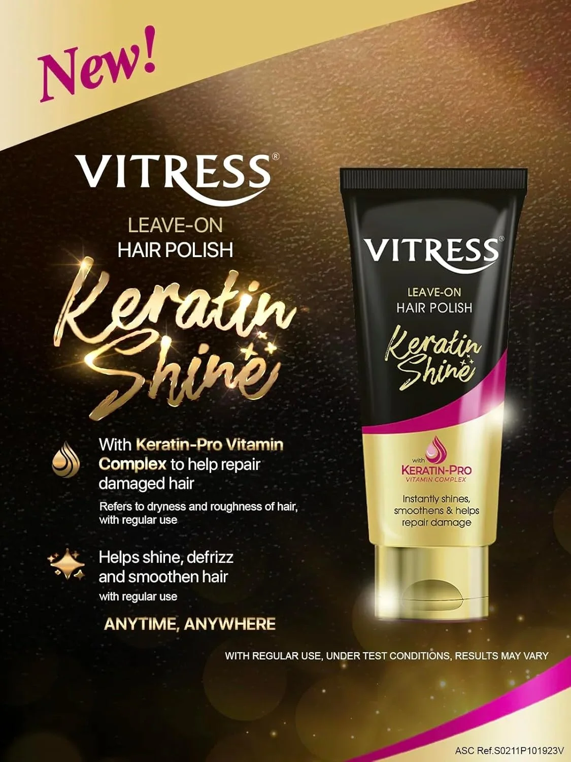 پولیش موی سر ویتریس حاوی کراتین، درخشان کننده - حاوی کمپلکس کراتین-پرو ویتامین - درخشان کننده و صاف کننده فوری - کمک به ترمیم آسیب دیدگی - 100 میلی لیتر پولیش موی سر ویتریس حاوی کراتین، درخشان کننده - حاوی کمپلکس کراتین-پرو ویتامین - درخشان کننده و صاف کننده فوری - کمک به ترمیم آسیب دیدگی - 100 میلی لیتر