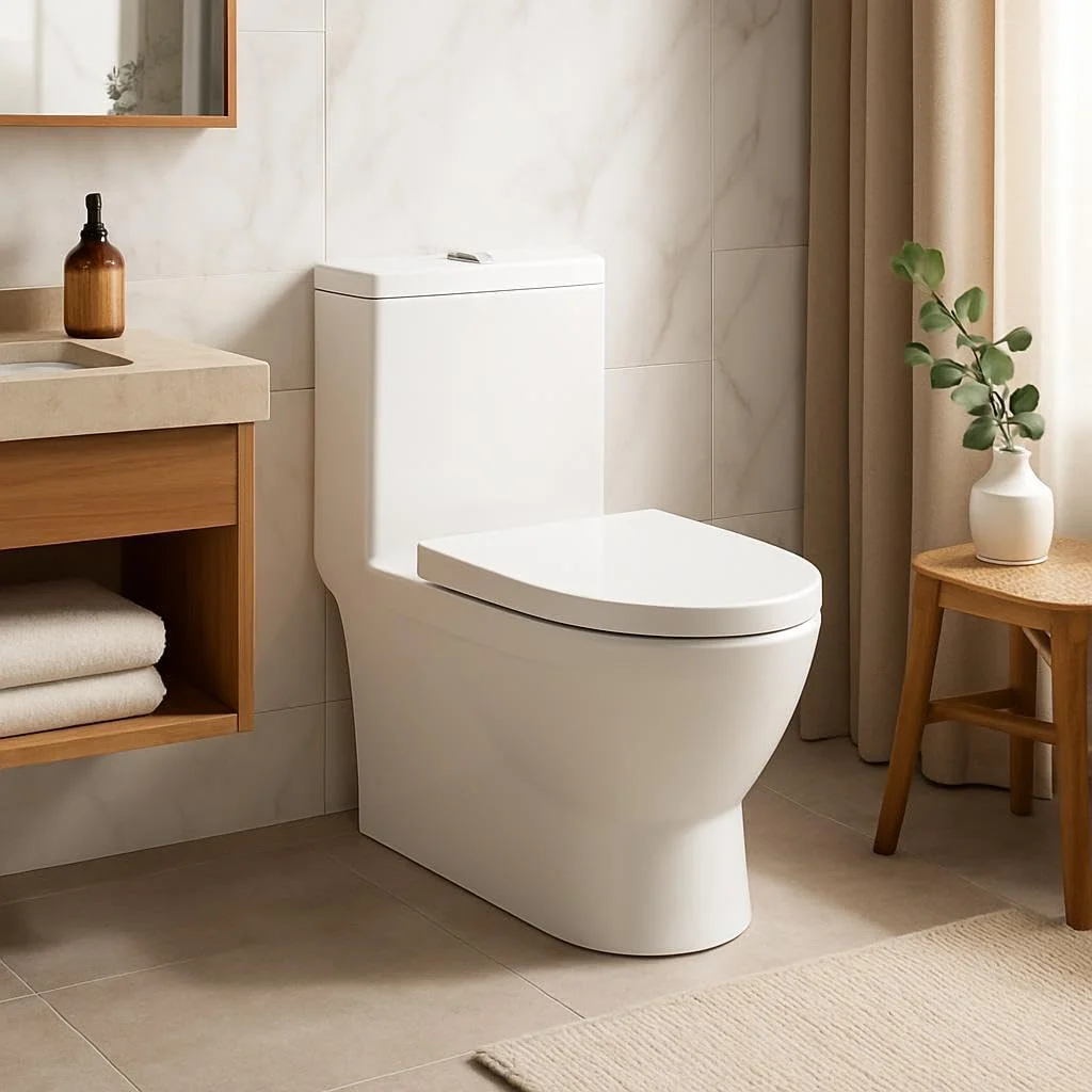 توالت یکپارچه شویینگ کونیگ، 680x390x775 میلی‌متر، سفید