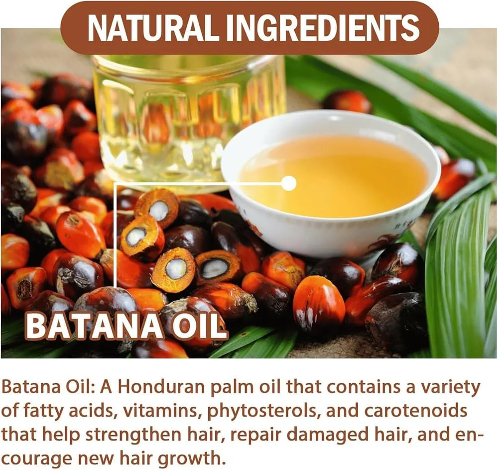 روغن باتانا یاردوبی برای رشد مو، ۱۰۰٪ ارگانیک، تقویت کننده رشد، ترمیم کننده موخوره، ضخیم کننده مو، مناسب برای خانم ها و آقایان، قهوه ای، ۱۲۰ میلی لیتر