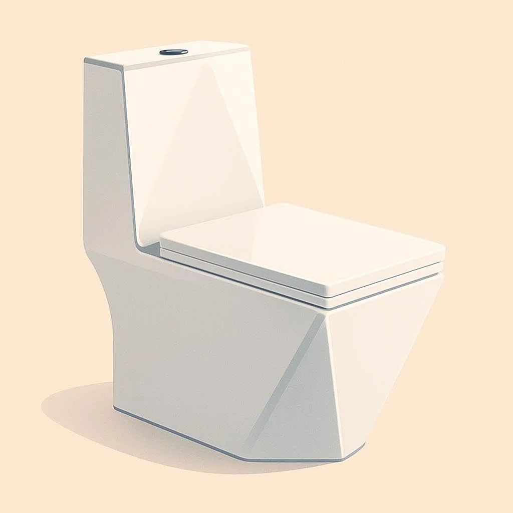 توالت یکپارچه کُنیگ، 685x390x775 میلی‌متر، سفید