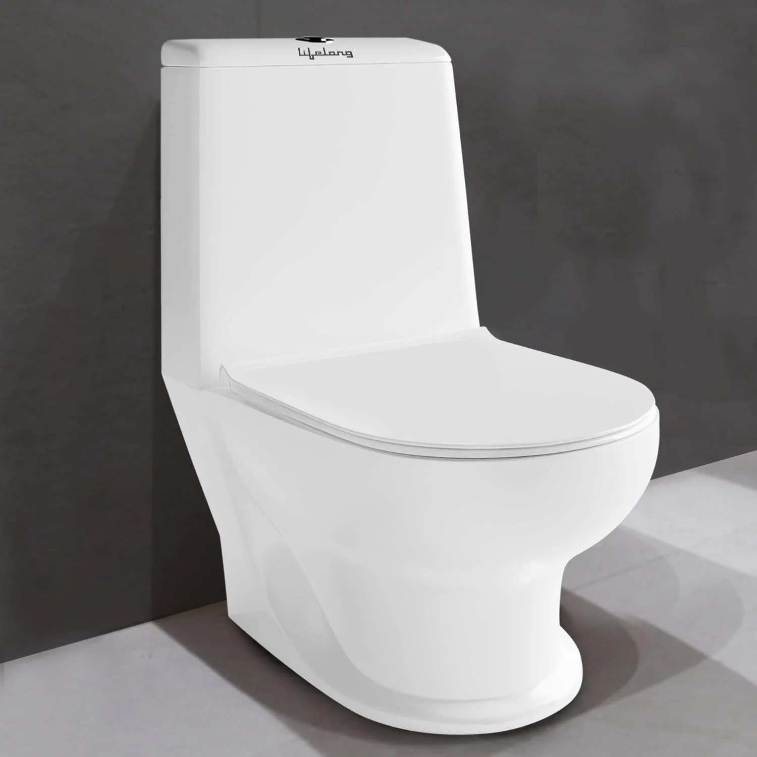 توالت فرنگی یک تکه سرامیکی مدل LLBAWC01 با درب آرام بند مناسب سرویس بهداشتی و لوله تخلیه S-Trap با فاصله 220 میلی متر توالت فرنگی یک تکه سرامیکی مدل LLBAWC01 با درب آرام بند مناسب سرویس بهداشتی و لوله تخلیه S-Trap با فاصله 220 میلی متر