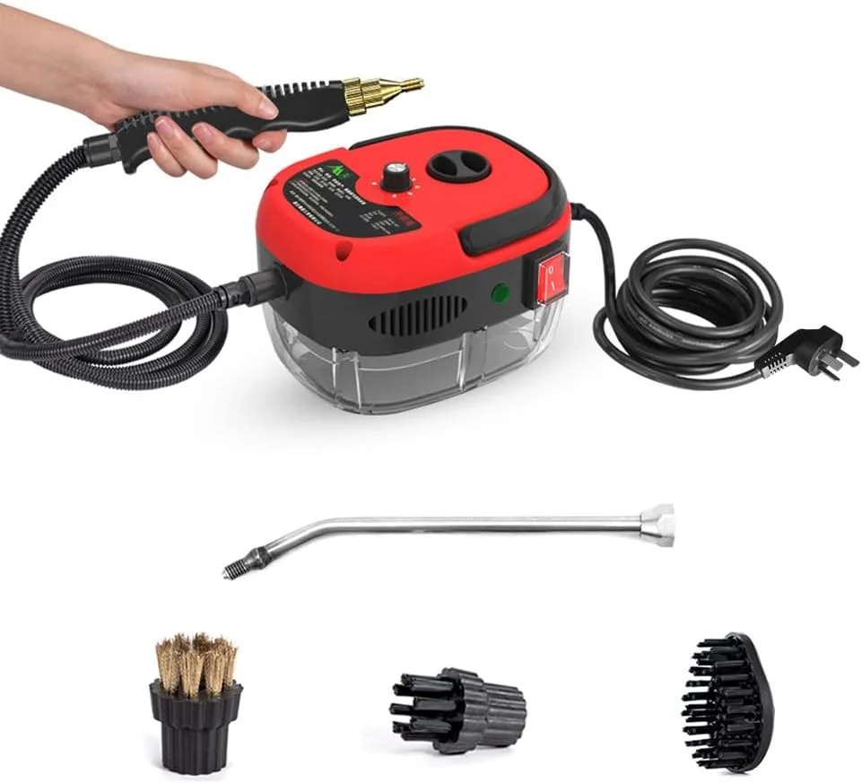 دستگاه بخارشوی دستی قابل حمل 2500 واتی lilestore با فشار بالا و سری های برس دار برای آشپزخانه، مبلمان، حمام و خودرو دستگاه بخارشوی دستی قابل حمل 2500 واتی lilestore با فشار بالا و سری های برس دار برای آشپزخانه، مبلمان، حمام و خودرو