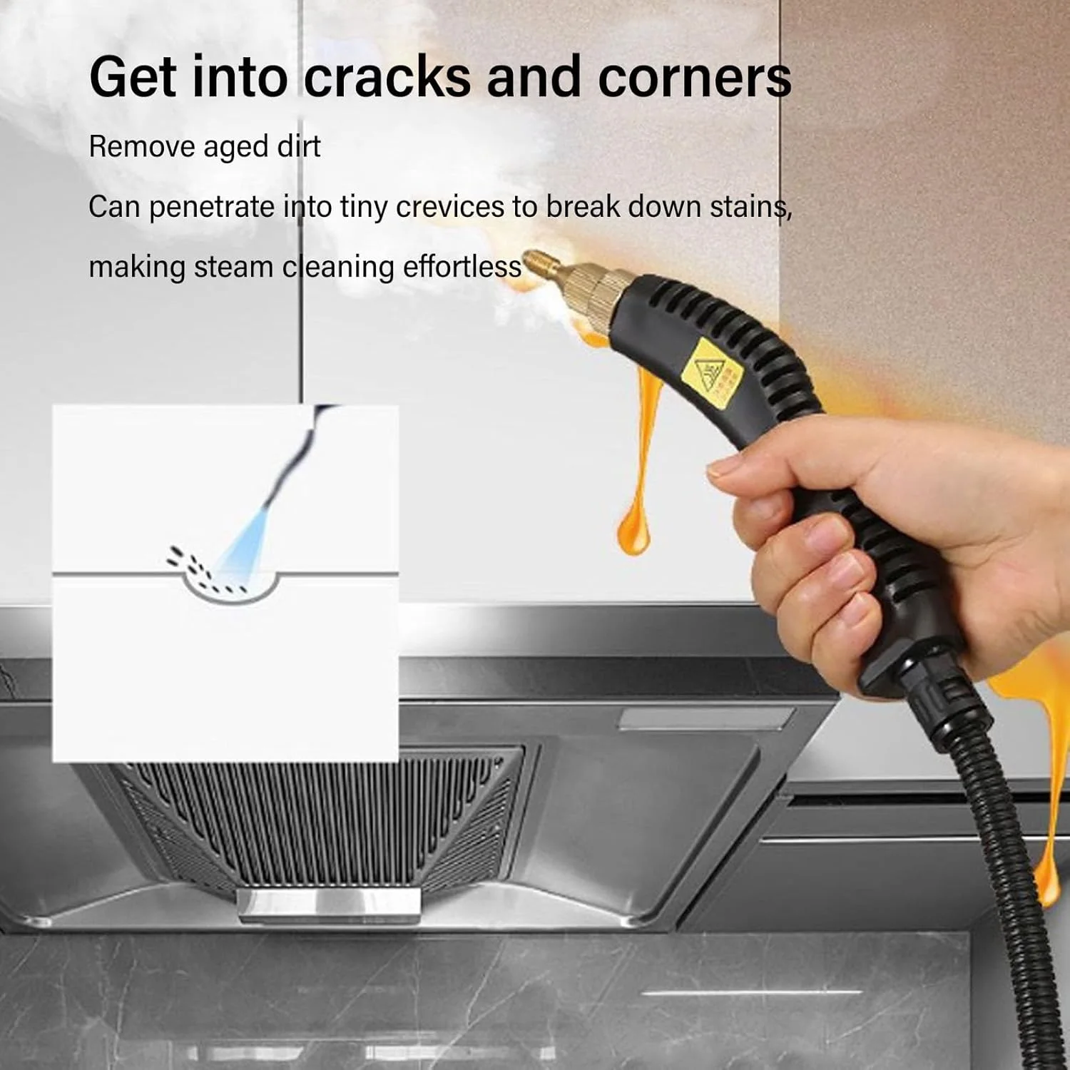 دستگاه بخارشوی Luocute، قابل حمل با دمای بالا و فشار 2500 وات با مخزن آب 1400 میلی لیتری، دارای 6 سری برس، 6 سرعت، مناسب برای آشپزخانه، مبلمان، خودرو، حمام، و درزها دستگاه بخارشوی Luocute، قابل حمل با دمای بالا و فشار 2500 وات با مخزن آب 1400 میلی لیتری، دارای 6 سری برس، 6 سرعت، مناسب برای آشپزخانه، مبلمان، خودرو، حمام، و درزها