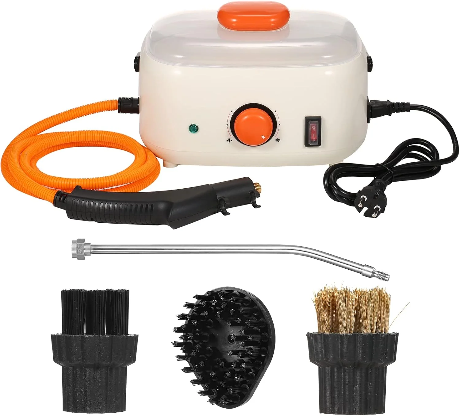 دستگاه بخارشوی چند منظوره دستی 2500 وات، دستگاه تمیز کننده پرفشار برقی با قابلیت تولید بخار با دمای بالا، مناسب برای تمیز کردن مبلمان، خودرو و منزل دستگاه بخارشوی چند منظوره دستی 2500 وات، دستگاه تمیز کننده پرفشار برقی با قابلیت تولید بخار با دمای بالا، مناسب برای تمیز کردن مبلمان، خودرو و منزل