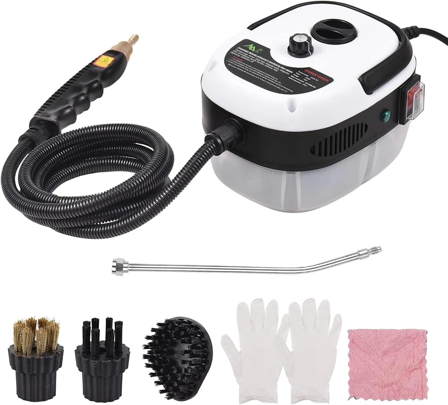 دستگاه بخارشوی چند منظوره فشار قوی مینگژه، قابل حمل، 2500 وات، تنظیم 6 حالته دما برای آشپزخانه، حمام و کف دستگاه بخارشوی چند منظوره فشار قوی مینگژه، قابل حمل، 2500 وات، تنظیم 6 حالته دما برای آشپزخانه، حمام و کف