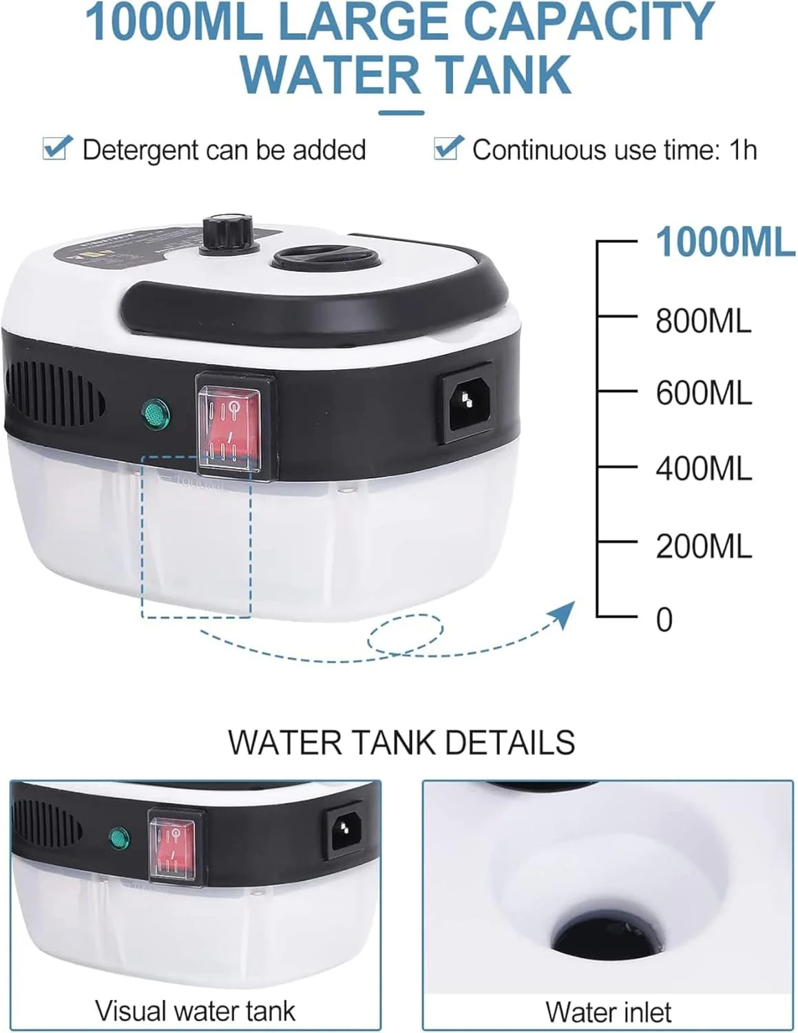 دستگاه بخارشوی ۲۵۰۰ واتی LXT PANDA، دستگاه تمیز کننده فشار قوی قابل حمل با ۳ برس و ۱ نازل اسپری برای آشپزخانه، توالت و صندلی خودرو دستگاه بخارشوی ۲۵۰۰ واتی LXT PANDA، دستگاه تمیز کننده فشار قوی قابل حمل با ۳ برس و ۱ نازل اسپری برای آشپزخانه، توالت و صندلی خودرو