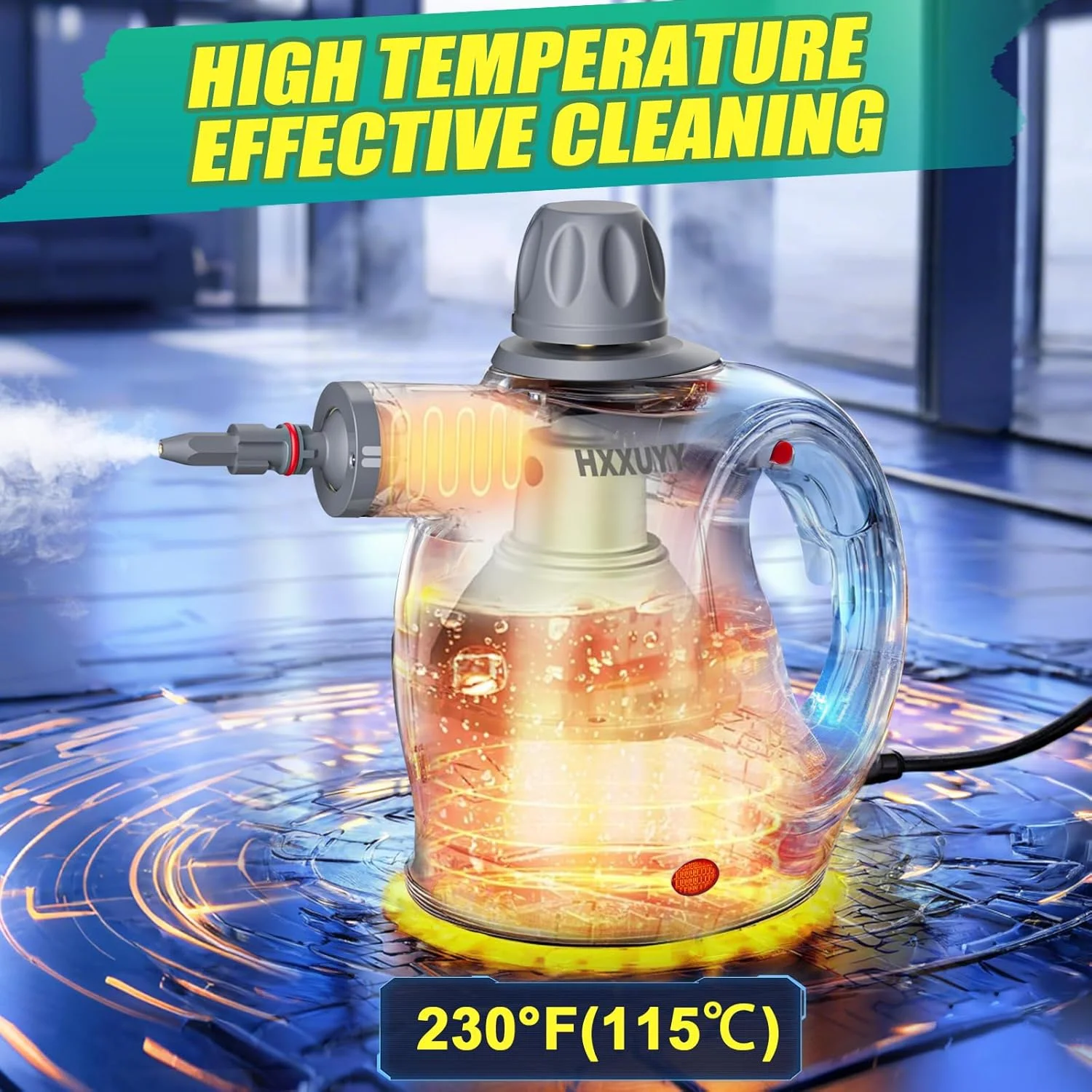 بخارشوی دستی چند منظوره با فشار بالا و 13 قطعه لوازم جانبی، بخارشوی قابل حمل برای تمیز کردن، بخارشوی چند منظوره برای خانه/ماشین/حمام/چربی/اثاثه یا لوازم داخلی/کف/دوغاب و موارد دیگر (سبز) بخارشوی دستی چند منظوره با فشار بالا و 13 قطعه لوازم جانبی، بخارشوی قابل حمل برای تمیز کردن، بخارشوی چند منظوره برای خانه/ماشین/حمام/چربی/اثاثه یا لوازم داخلی/کف/دوغاب و موارد دیگر (سبز)