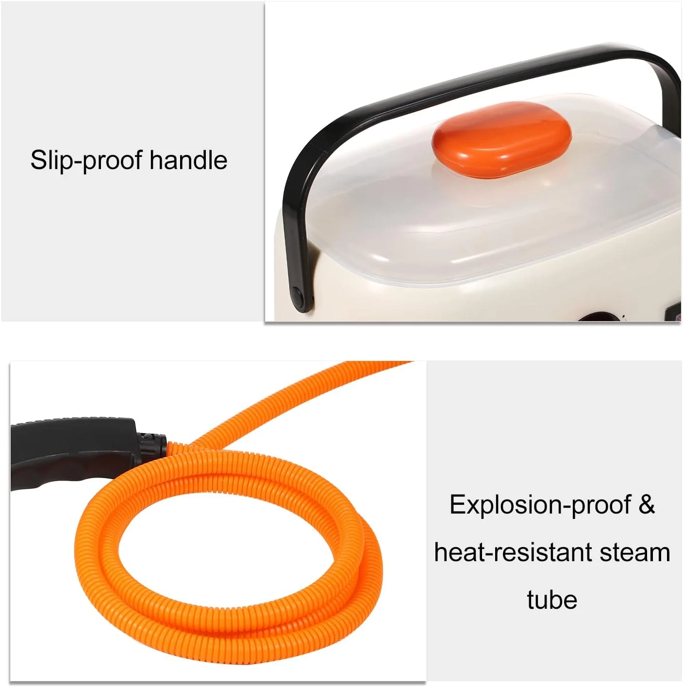 دستگاه بخارشوی چند منظوره دستی 2500 وات، دستگاه تمیز کننده پرفشار برقی با قابلیت تولید بخار با دمای بالا، مناسب برای تمیز کردن مبلمان، خودرو و منزل دستگاه بخارشوی چند منظوره دستی 2500 وات، دستگاه تمیز کننده پرفشار برقی با قابلیت تولید بخار با دمای بالا، مناسب برای تمیز کردن مبلمان، خودرو و منزل