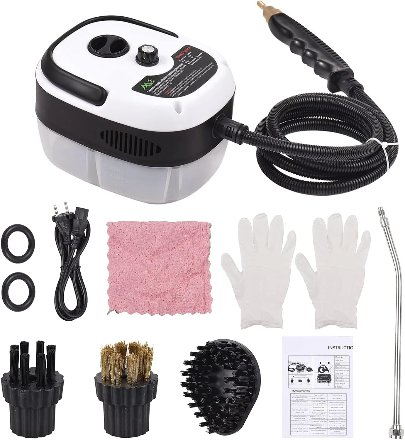 دستگاه بخارشوی چند منظوره فشار قوی مینگژه، قابل حمل، 2500 وات، تنظیم 6 حالته دما برای آشپزخانه، حمام و کف دستگاه بخارشوی چند منظوره فشار قوی مینگژه، قابل حمل، 2500 وات، تنظیم 6 حالته دما برای آشپزخانه، حمام و کف