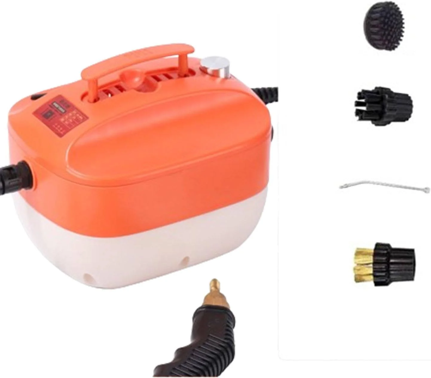 بخارشوی چند منظوره 1500 واتی دستی با دمای بالا برای تمیز کردن آشپزخانه، منزل و خودرو، نارنجی بخارشوی چند منظوره 1500 واتی دستی با دمای بالا برای تمیز کردن آشپزخانه، منزل و خودرو، نارنجی