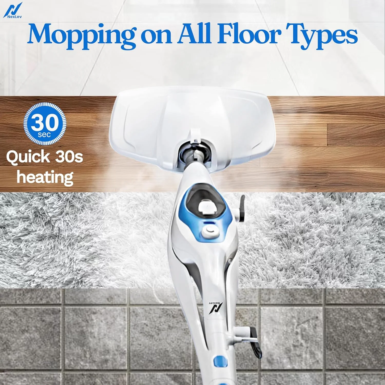 بخارشوی و تی 10 در 1 نکسلو | 2 حالت بخار | برای تی کشیدن و تمیز کردن عمیق خانه، حمام، آشپزخانه و اداره | برای تمام سطوح | 350 میلیلیتر | گرم شدن در 30 ثانیه | تمیز کردن بدون مواد شیمیایی | جداشدنی و تاشو | SC-04 بخارشوی و تی 10 در 1 نکسلو | 2 حالت بخار | برای تی کشیدن و تمیز کردن عمیق خانه، حمام، آشپزخانه و اداره | برای تمام سطوح | 350 میلیلیتر | گرم شدن در 30 ثانیه | تمیز کردن بدون مواد شیمیایی | جداشدنی و تاشو | SC-04