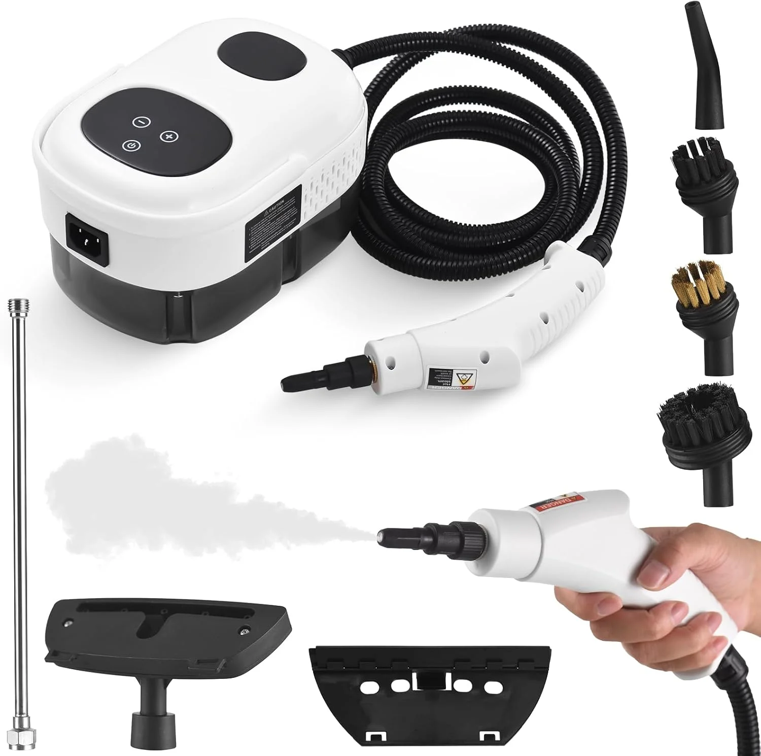 بخارشوی دستی چند منظوره پپیسکی با 8 عدد لوازم جانبی، صفحه لمسی هوشمند، 6 سطح قابل تنظیم، بخارشوی عمیق با دسته قابل حمل برای لباس، ماشین، شیشه، پنجره، آشپزخانه بخارشوی دستی چند منظوره پپیسکی با 8 عدد لوازم جانبی، صفحه لمسی هوشمند، 6 سطح قابل تنظیم، بخارشوی عمیق با دسته قابل حمل برای لباس، ماشین، شیشه، پنجره، آشپزخانه