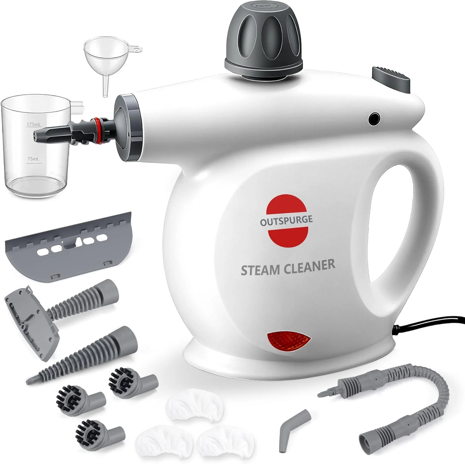 بخارشوی چند منظوره قابل حمل با 13 لوازم جانبی، قفل ایمنی، بخارشوی برای تمیز کردن کف، اثاثه یا لوازم داخلی، درزها، پنجره ها، مبل ها و ماشین بخارشوی چند منظوره قابل حمل با 13 لوازم جانبی، قفل ایمنی، بخارشوی برای تمیز کردن کف، اثاثه یا لوازم داخلی، درزها، پنجره ها، مبل ها و ماشین