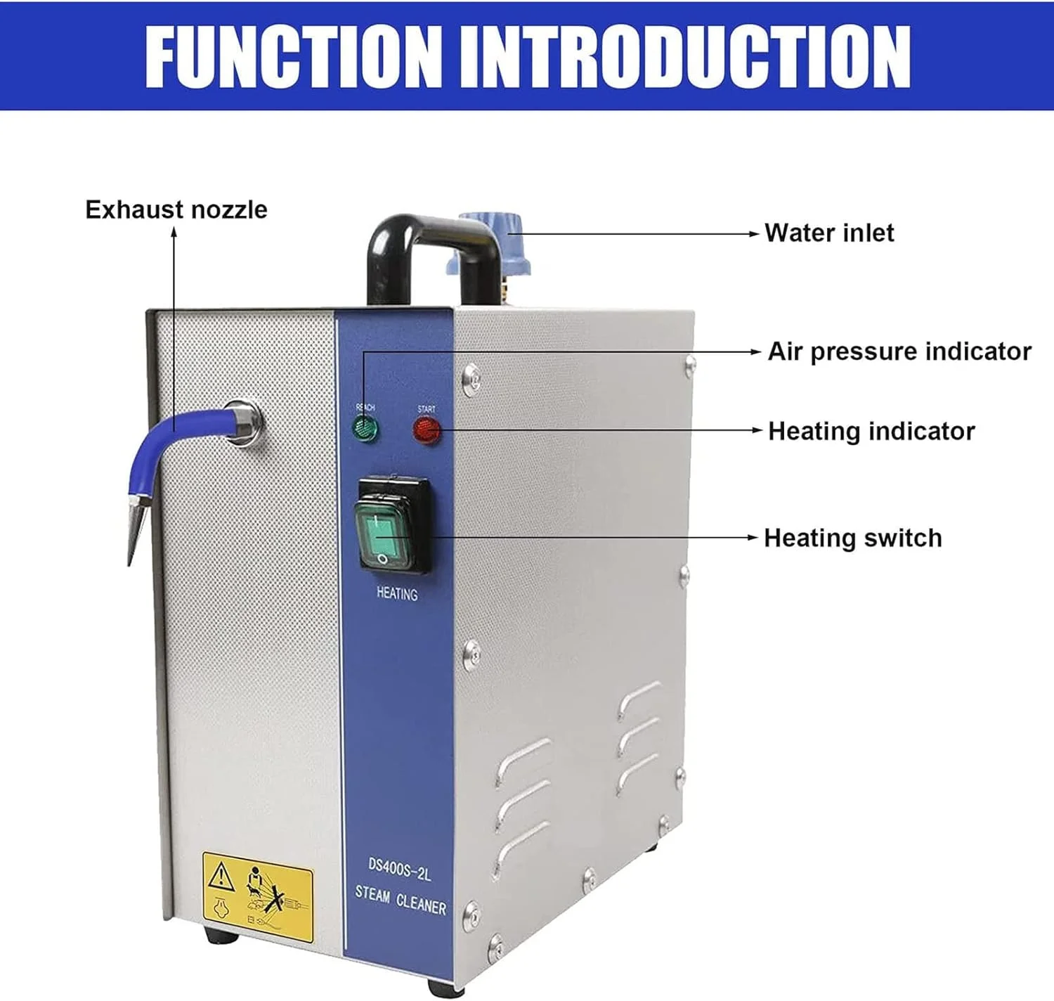 دستگاه بخارشوی جواهرات OXFUZZ، دستگاه شستشوی بخار 2 لیتری، تجهیزات زرگری بخار طلا و نقره 1300 واتی، دستگاه شستشو و تمیز کننده برای تمیز کردن جواهرات/نقره/طلا، نقره دستگاه بخارشوی جواهرات OXFUZZ، دستگاه شستشوی بخار 2 لیتری، تجهیزات زرگری بخار طلا و نقره 1300 واتی، دستگاه شستشو و تمیز کننده برای تمیز کردن جواهرات/نقره/طلا، نقره