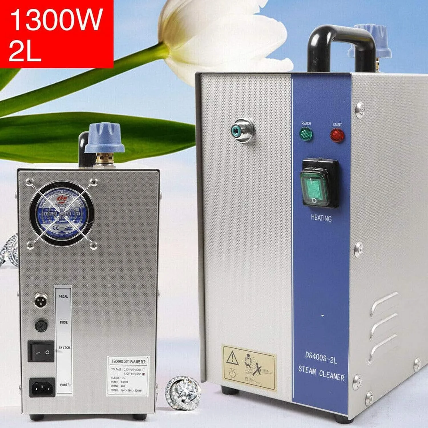 دستگاه بخارشوی جواهرات OXFUZZ، دستگاه شستشوی بخار 2 لیتری، تجهیزات زرگری بخار طلا و نقره 1300 واتی، دستگاه شستشو و تمیز کننده برای تمیز کردن جواهرات/نقره/طلا، نقره دستگاه بخارشوی جواهرات OXFUZZ، دستگاه شستشوی بخار 2 لیتری، تجهیزات زرگری بخار طلا و نقره 1300 واتی، دستگاه شستشو و تمیز کننده برای تمیز کردن جواهرات/نقره/طلا، نقره