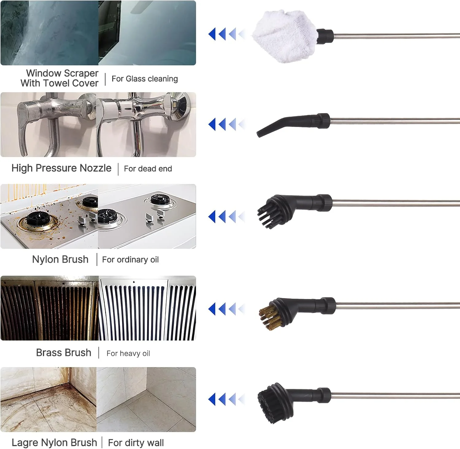 بخارشوی دستی چند منظوره پپیسکی با 8 عدد لوازم جانبی، صفحه لمسی هوشمند، 6 سطح قابل تنظیم، بخارشوی عمیق با دسته قابل حمل برای لباس، ماشین، شیشه، پنجره، آشپزخانه بخارشوی دستی چند منظوره پپیسکی با 8 عدد لوازم جانبی، صفحه لمسی هوشمند، 6 سطح قابل تنظیم، بخارشوی عمیق با دسته قابل حمل برای لباس، ماشین، شیشه، پنجره، آشپزخانه