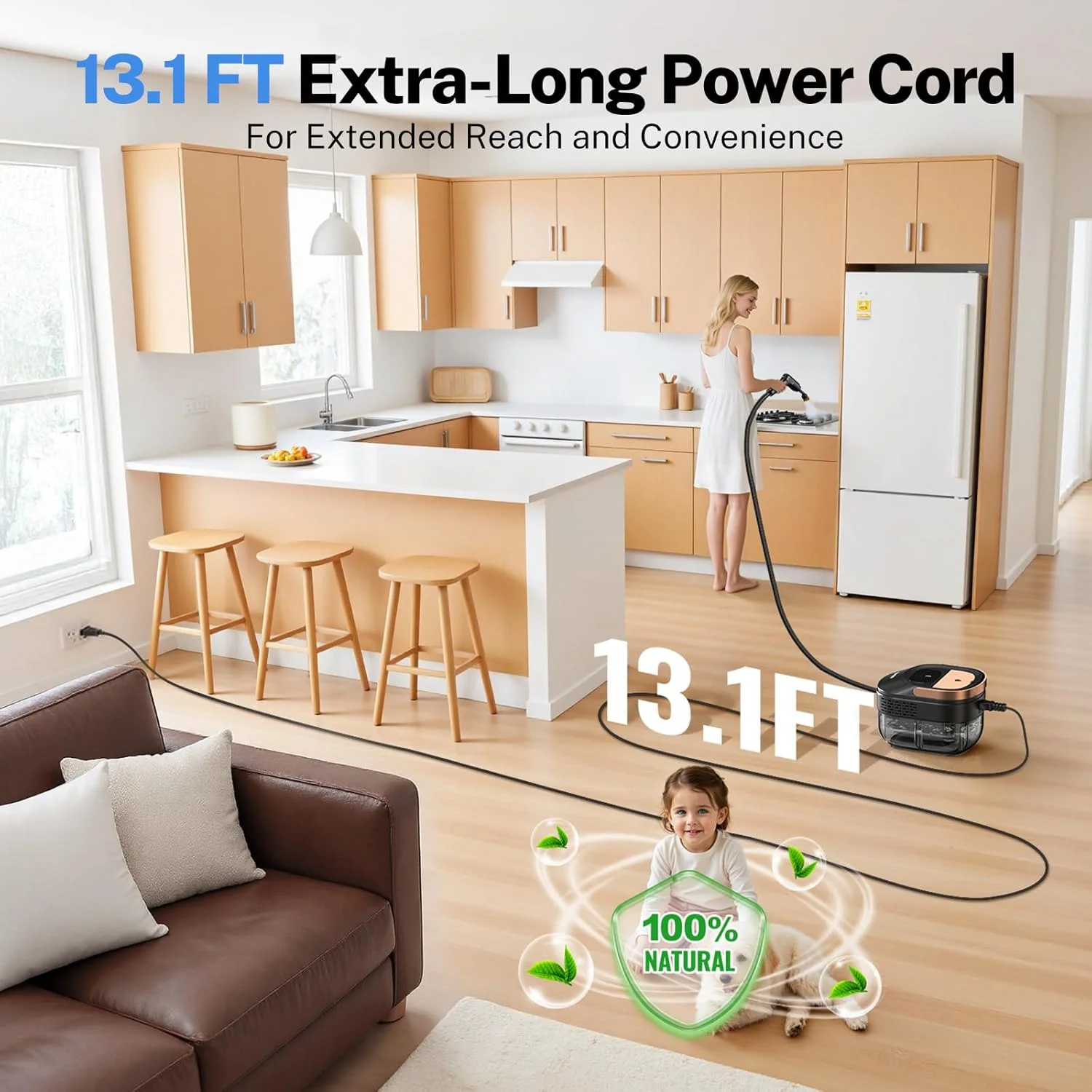 بخارشوی خانگی و خودرو ODSD، بخارشوی قابل تنظیم 3 حالته برای تمیز کردن، گرم شدن 15 ثانیه ای و مخزن بزرگ 1.6 لیتری، بخارشوی دستی برای جزئیات خودرو، خانه، کاشی، دوغاب، مبلمان با 15 عدد لوازم جانبی بخارشوی خانگی و خودرو ODSD، بخارشوی قابل تنظیم 3 حالته برای تمیز کردن، گرم شدن 15 ثانیه ای و مخزن بزرگ 1.6 لیتری، بخارشوی دستی برای جزئیات خودرو، خانه، کاشی، دوغاب، مبلمان با 15 عدد لوازم جانبی