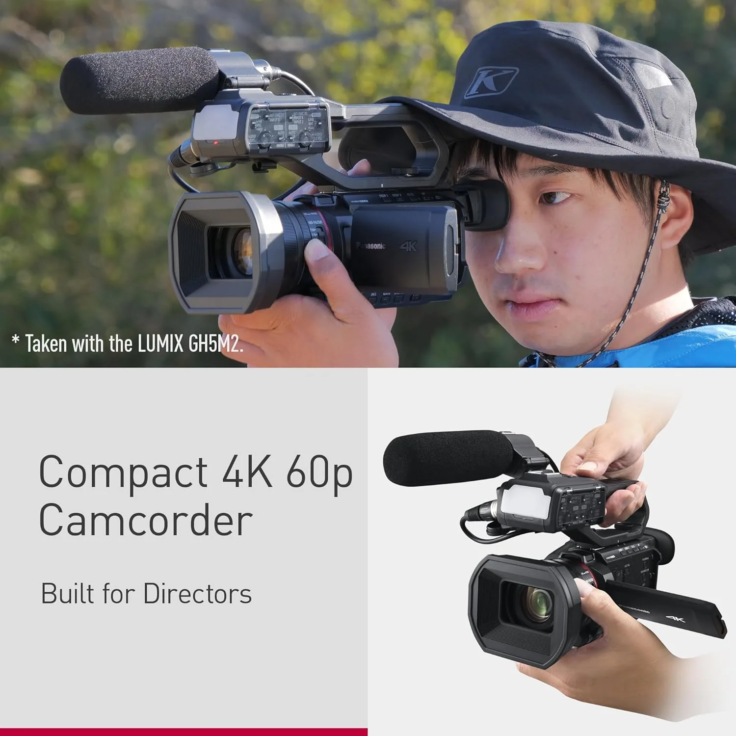 دوربین فیلمبرداری حرفه ای 4K پاناسونیک AG-CX18EH با لنز واید 25 میلی متری، زوم 24 برابر، 3G-SDI، XLR، تثبیت کننده تصویر هیبریدی 5 محوره، چراغ LED، Wi-Fi، USB PD، مشکی دوربین فیلمبرداری حرفه ای 4K پاناسونیک AG-CX18EH با لنز واید 25 میلی متری، زوم 24 برابر، 3G-SDI، XLR، تثبیت کننده تصویر هیبریدی 5 محوره، چراغ LED، Wi-Fi، USB PD، مشکی