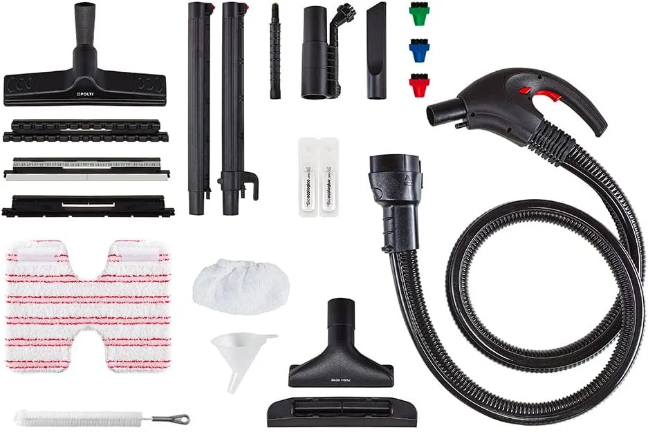 بخارشوی و جاروبرقی فیلتر آبی Polti Vaporetto FAV30 Lecoaspira، عملکرد دوگانه، توان کلی 2450 وات، حداکثر فشار دیگ بخار 4 بار، قفل ایمنی، سفید