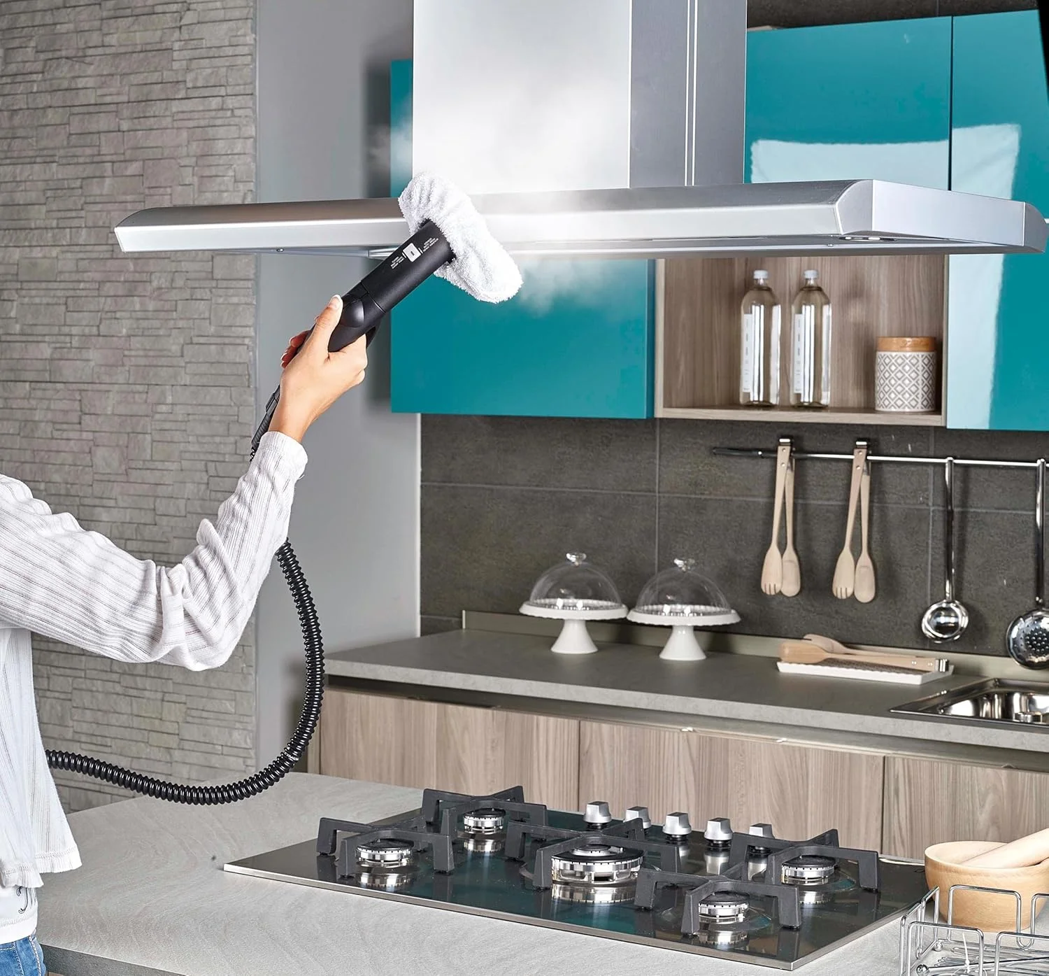 بخارشوی پلتی Vaporetto Eco Pro 3.0، 4.5 بار، از بین برنده 99.99% ویروس ها، میکروب ها و باکتری ها، آبی، 34.0106 سانتی متر * 32.004 سانتی متر * 32.004 سانتی متر