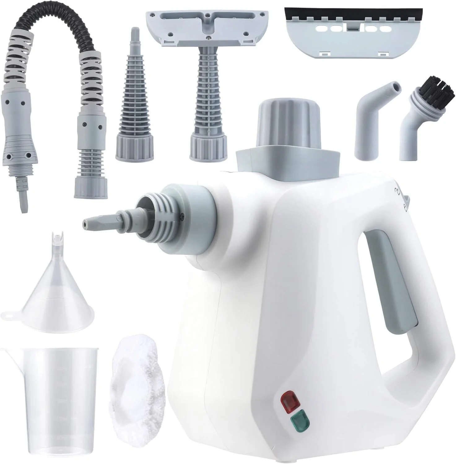 بخارشوی دستی چند منظوره حرفه ای قابل حمل با فشار بالا برای فرش، پرده، پارچه و مبل (سفید)