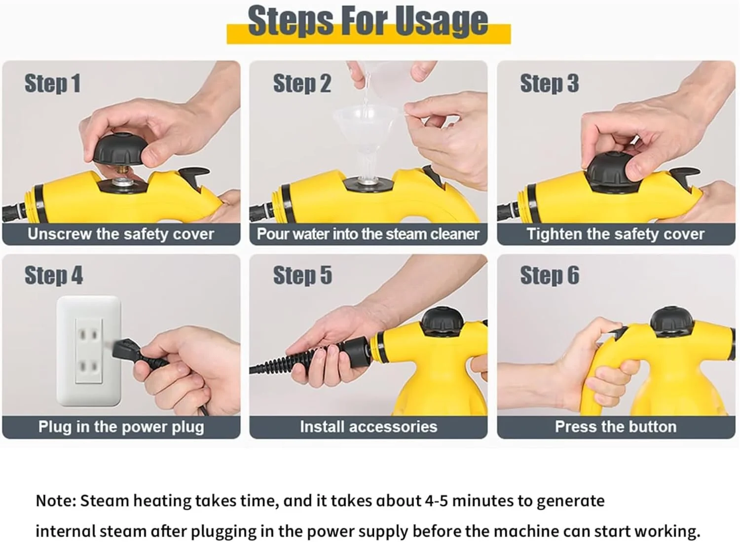 دستگاه بخارشوی دستی قابل حمل DIGI CORE 1000 وات چند منظوره با فشار بالا و دمای بالا به همراه 9 عدد سری، مناسب برای آشپزخانه، مبل، حمام، خودرو و پنجره، دارای 2 برس نایلونی و 1 برس مسی دستگاه بخارشوی دستی قابل حمل DIGI CORE 1000 وات چند منظوره با فشار بالا و دمای بالا به همراه 9 عدد سری، مناسب برای آشپزخانه، مبل، حمام، خودرو و پنجره، دارای 2 برس نایلونی و 1 برس مسی