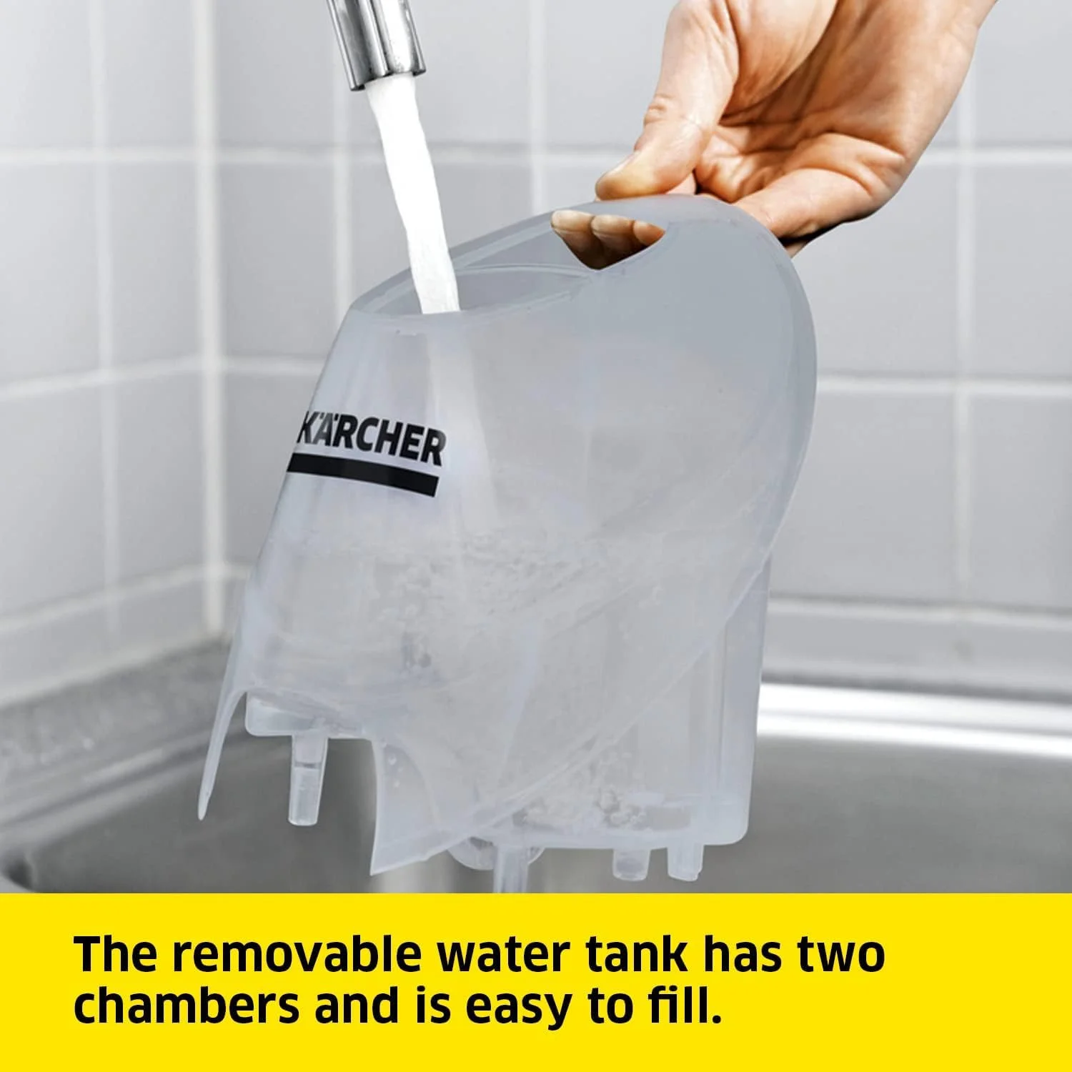 بخارشوی کارچر SC4، 2000 وات، تمیز کننده پرقدرت خانگی با فشار بالا، چند منظوره، لوازم جانبی متنوع، ایده آل برای استفاده در آشپزخانه و حمام، زرد