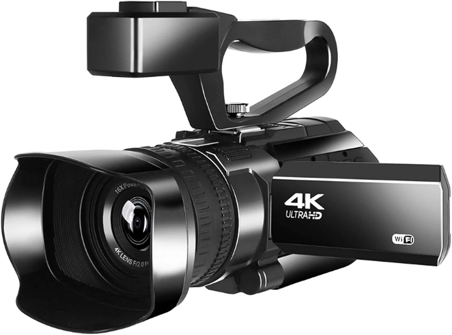 دوربین فیلمبرداری 4K دیجیتال وای فای برای ولاگ با میکروفون برای یوتیوب 48 مگاپیکسل زوم دیجیتال 30 برابر، صفحه نمایش 3.0 اینچی، وب کم و عملکرد مکث، عملکرد دید در شب مادون قرمز