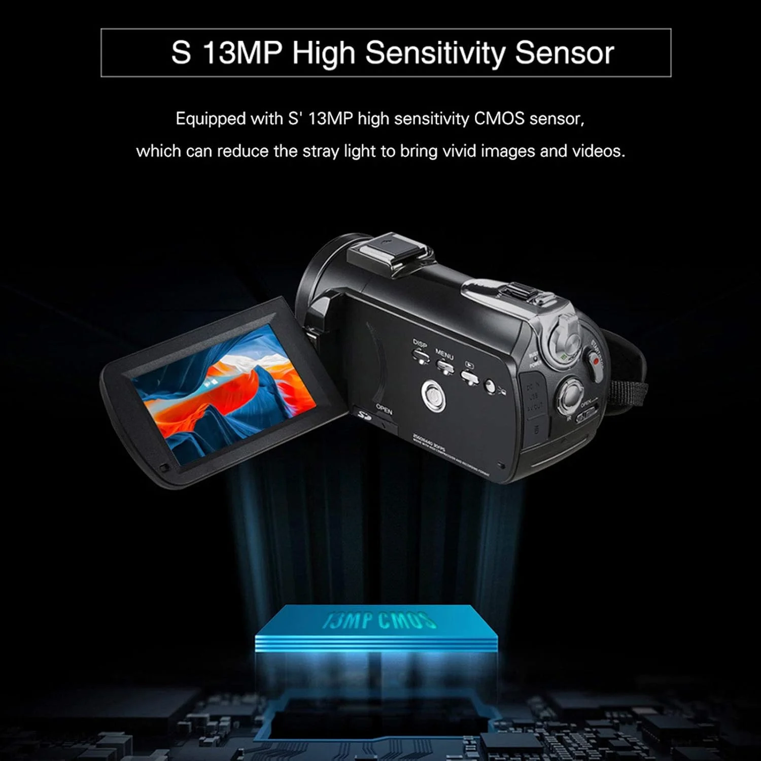 دوربین فیلمبرداری 0 درجه سانتیگراد مناسب فضای باز، دوربین فیلمبرداری 4K 30FPS 24MP دید در شب IR با زوم دیجیتال 30 برابر، دارای خروجی تلویزیون و کنترل از راه دور، دوربین قابل حمل دوربین فیلمبرداری 0 درجه سانتیگراد مناسب فضای باز، دوربین فیلمبرداری 4K 30FPS 24MP دید در شب IR با زوم دیجیتال 30 برابر، دارای خروجی تلویزیون و کنترل از راه دور، دوربین قابل حمل