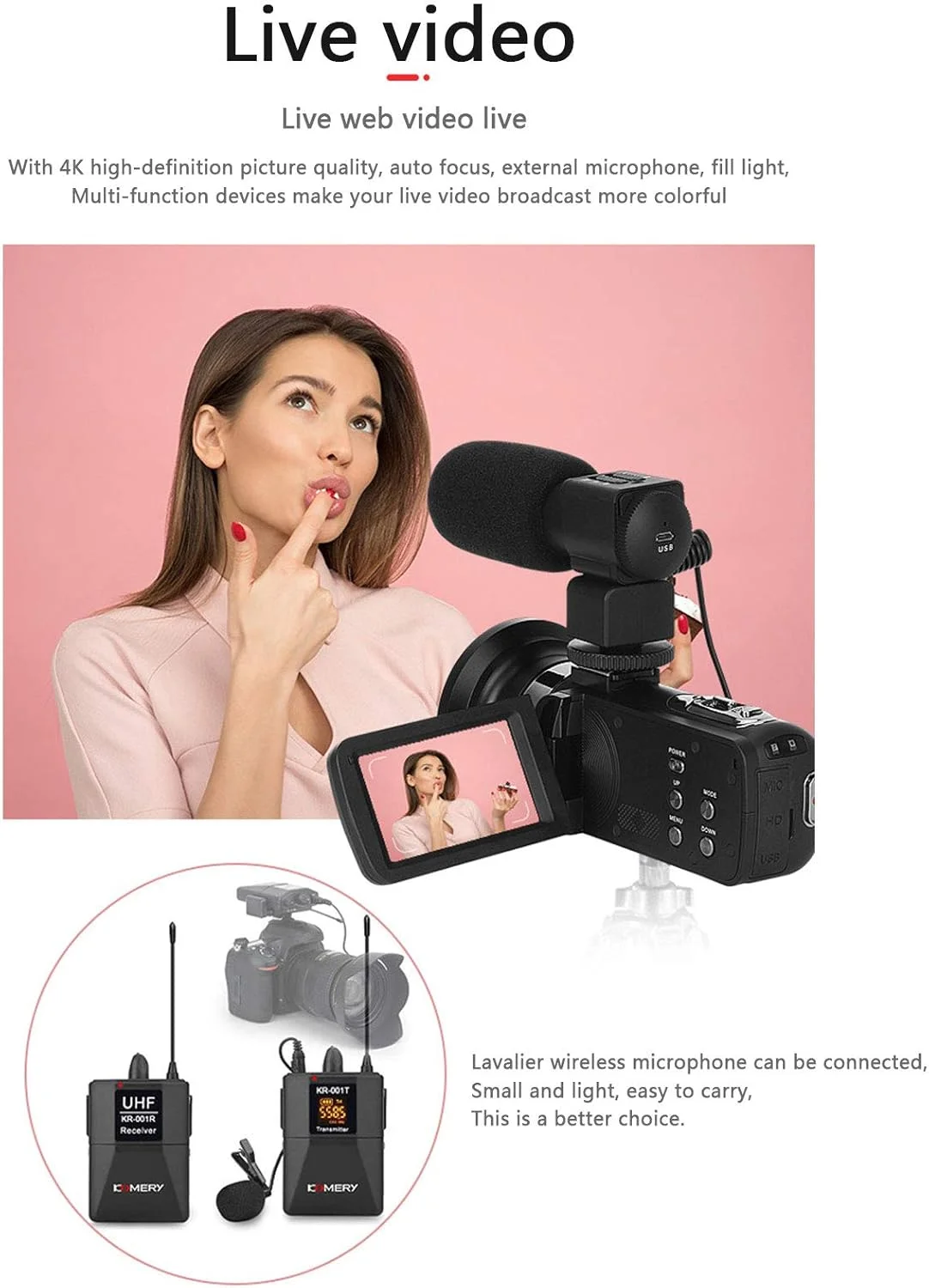 دوربین فیلمبرداری 4K مناسب فضای باز 0 درجه سانتیگراد، دوربین 56 مگاپیکسلی با دید در شب مادون قرمز و وای فای، به همراه میکروفون، لنز زاویه باز، آفتابگیر لنز، قرمز، A دوربین فیلمبرداری 4K مناسب فضای باز 0 درجه سانتیگراد، دوربین 56 مگاپیکسلی با دید در شب مادون قرمز و وای فای، به همراه میکروفون، لنز زاویه باز، آفتابگیر لنز، قرمز، A