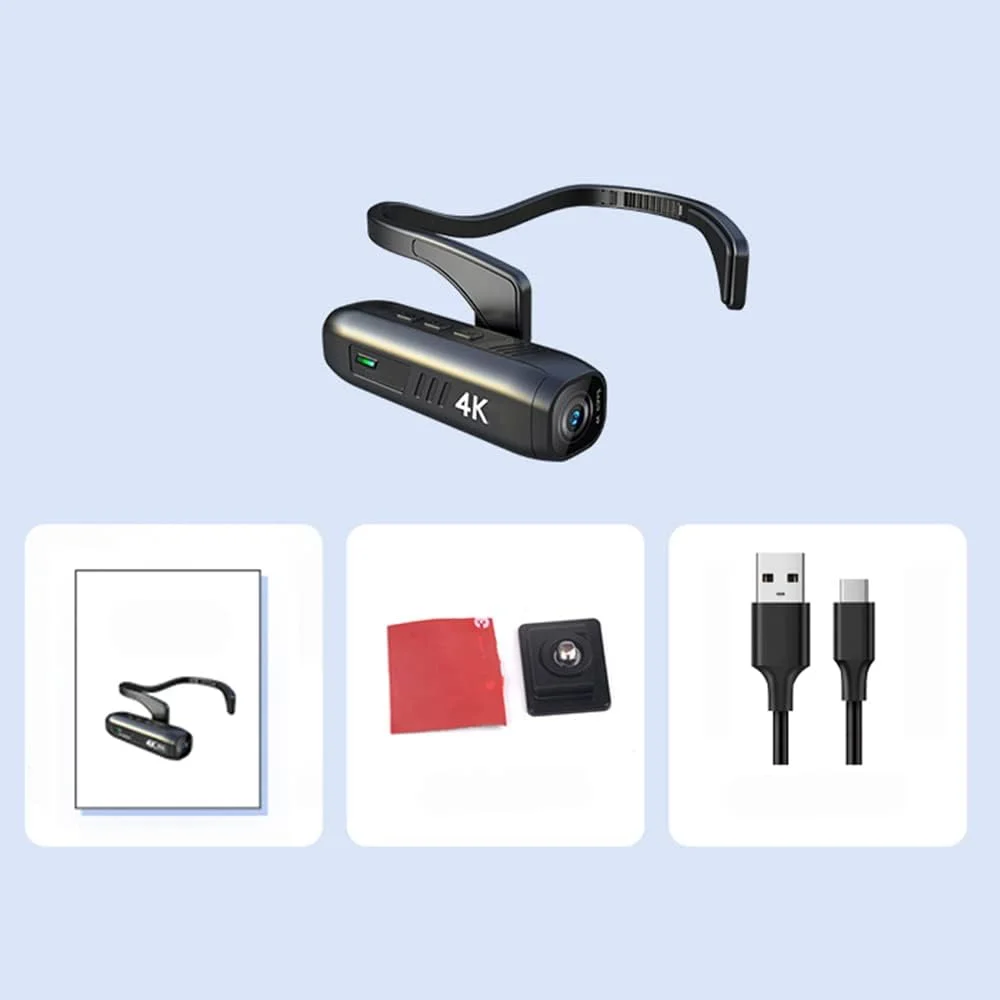 دوربین فیلمبرداری 4K 30fps Andoer با قابلیت نصب روی سر، دوربین فیلمبرداری وای فای قابل حمل، وب کم، لنز زاویه باز 120 درجه، ضد لرزش، باتری داخلی و کنترل برنامه برای ضبط ویدیو ولاگ دوربین فیلمبرداری 4K 30fps Andoer با قابلیت نصب روی سر، دوربین فیلمبرداری وای فای قابل حمل، وب کم، لنز زاویه باز 120 درجه، ضد لرزش، باتری داخلی و کنترل برنامه برای ضبط ویدیو ولاگ