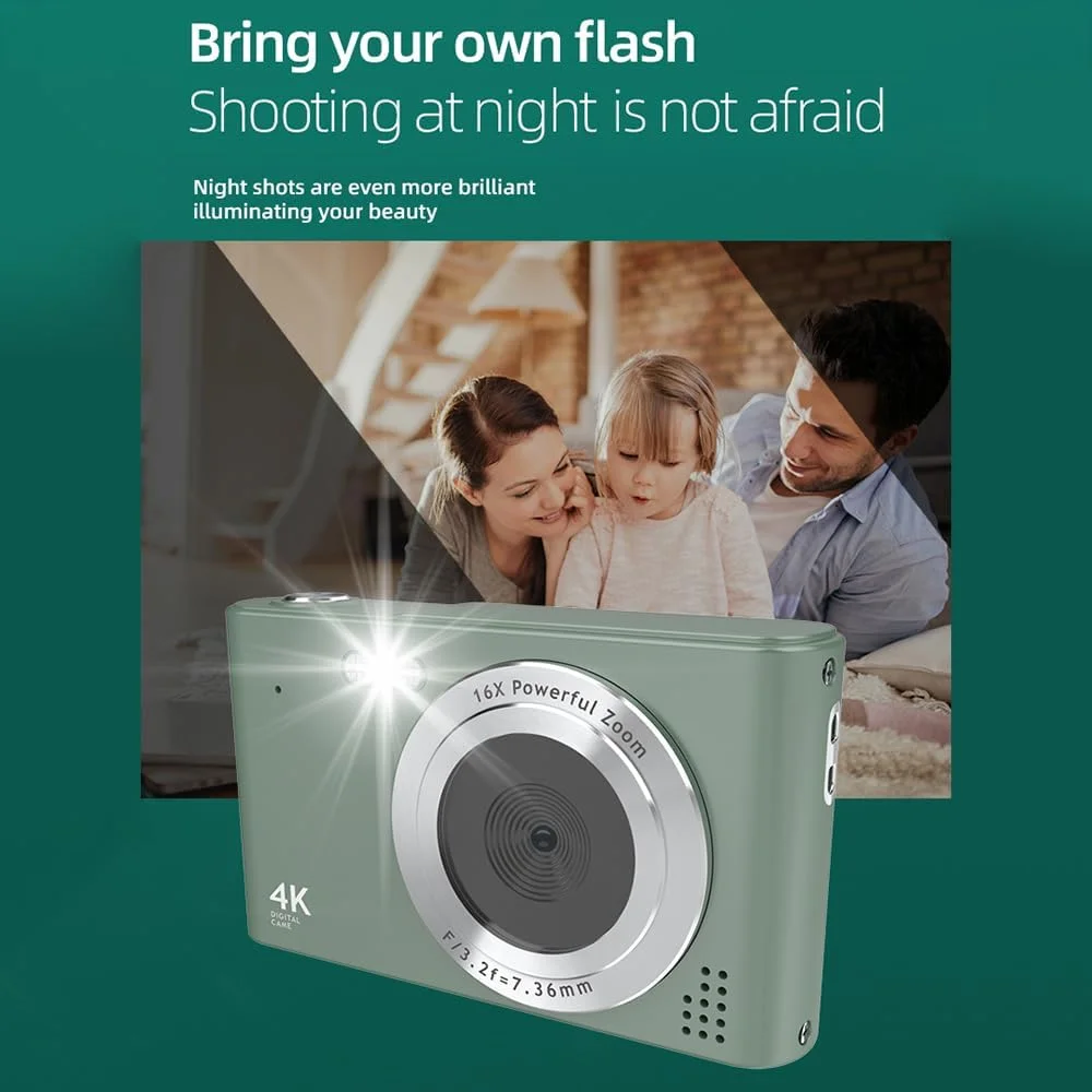 دوربین فیلمبرداری دیجیتال 4K اندور 48 مگاپیکسل با صفحه نمایش 2.4 اینچی، زوم دیجیتال 16 برابر، ضد لرزش، تشخیص چهره، جلوه زیبایی، تشخیص حرکت و فلاش داخلی به همراه باتری دوربین فیلمبرداری دیجیتال 4K اندور 48 مگاپیکسل با صفحه نمایش 2.4 اینچی، زوم دیجیتال 16 برابر، ضد لرزش، تشخیص چهره، جلوه زیبایی، تشخیص حرکت و فلاش داخلی به همراه باتری