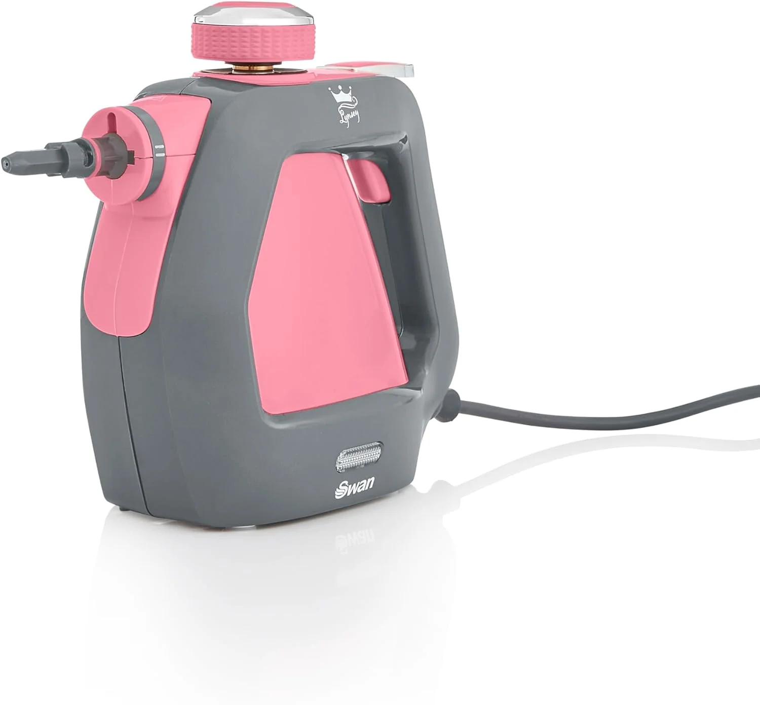 بخارشوی دستی سوان مدل SC17350QOCN با 3 تنظیم فشار بخار، نرخ بخار 22-28 گرم در دقیقه، 9 سری و کابل 5 متری، 220 میلی لیتر، صورتی