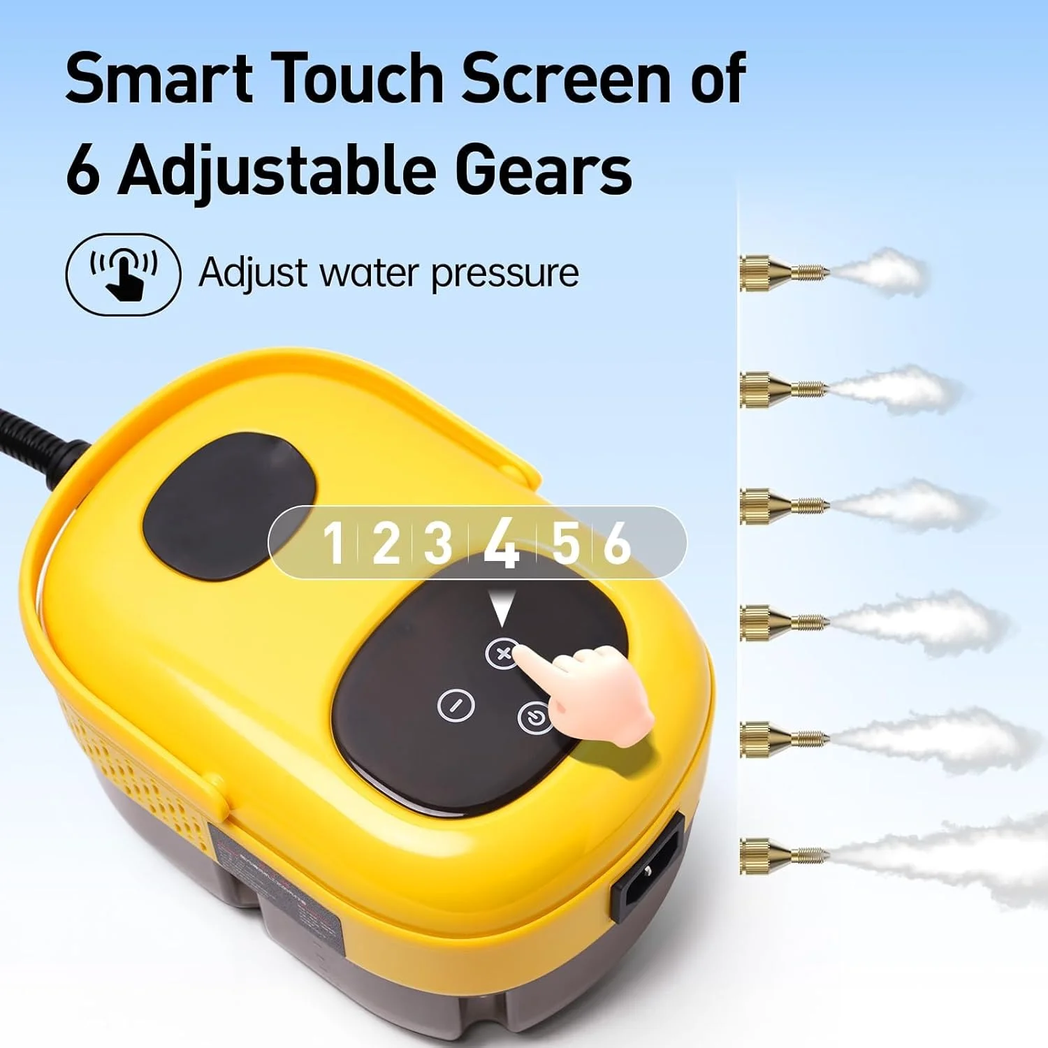 بخارشوی دستی تزویق، بخارشوی قابل حمل برای نظافت خودرو، بخارشوی داغ با برس برای از بین بردن لکه ها، مناسب برای مبلمان، آشپزخانه، حمام، کاشی و دوغاب سیمان