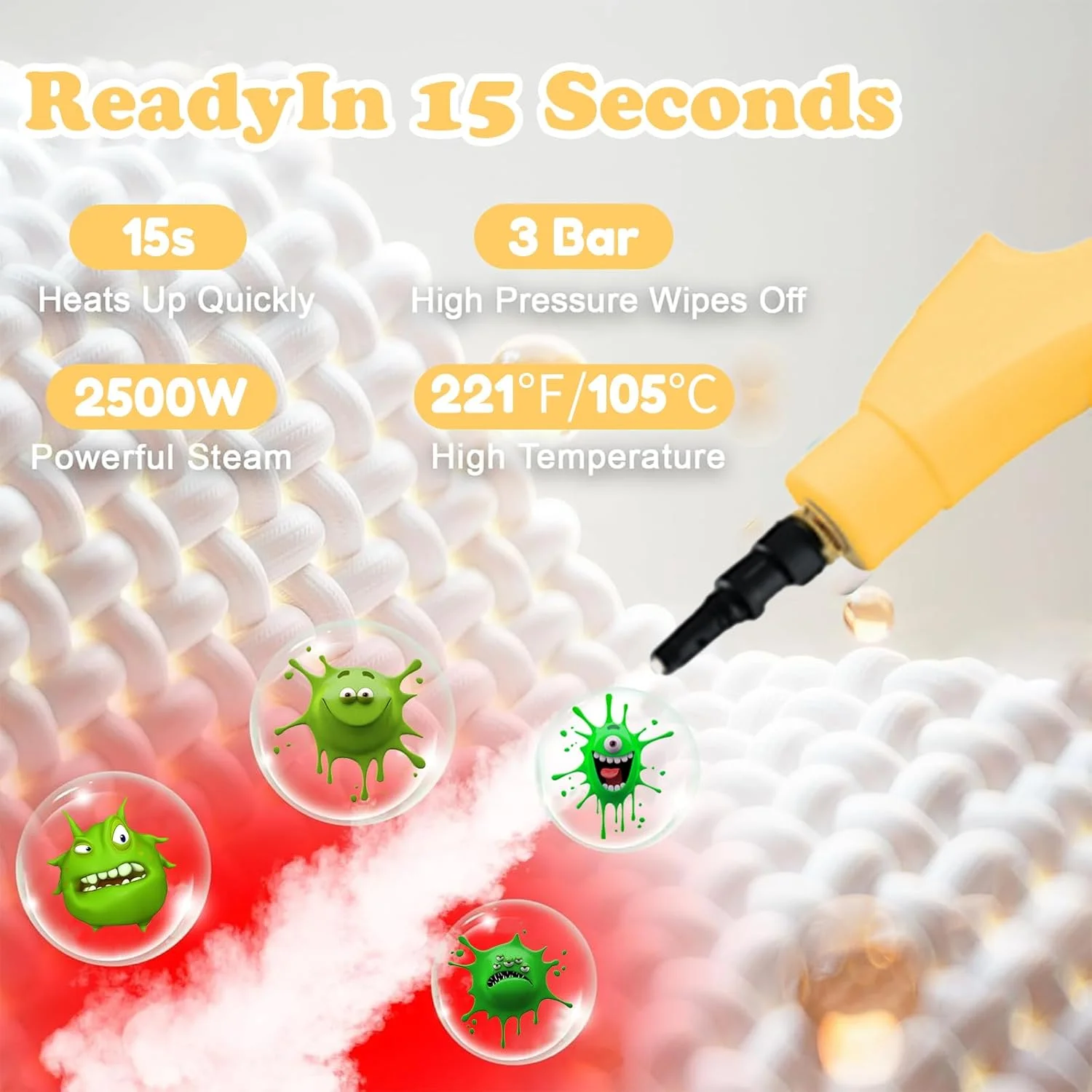 دستگاه بخارشوی دستی، دستگاه تمیز کننده بخار فشار قوی و درجه حرارت بالا، ابزار تمیز کننده بخار قابل حمل، بخارشوی برای خانه، مبلمان، آشپزخانه دستگاه بخارشوی دستی، دستگاه تمیز کننده بخار فشار قوی و درجه حرارت بالا، ابزار تمیز کننده بخار قابل حمل، بخارشوی برای خانه، مبلمان، آشپزخانه