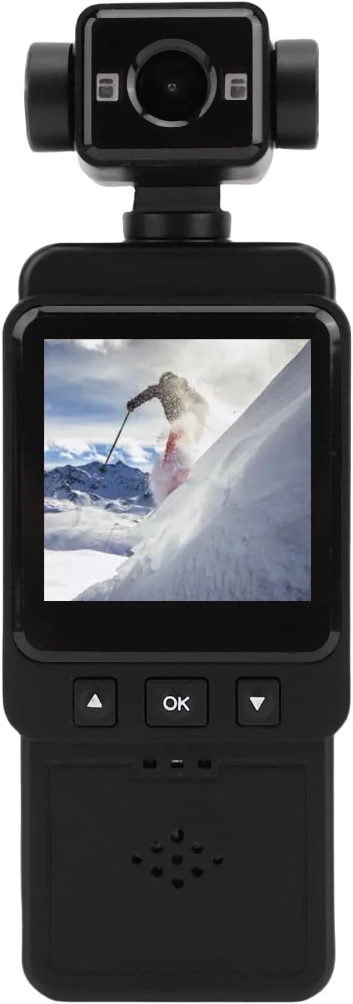 دوربین فیلمبرداری ASHATA، دوربین ولاگ دیجیتال چند محوره برای یوتیوب، با ضبط صدا و تصویر، دوربین فیلمبرداری دستی با لنز چرخشی