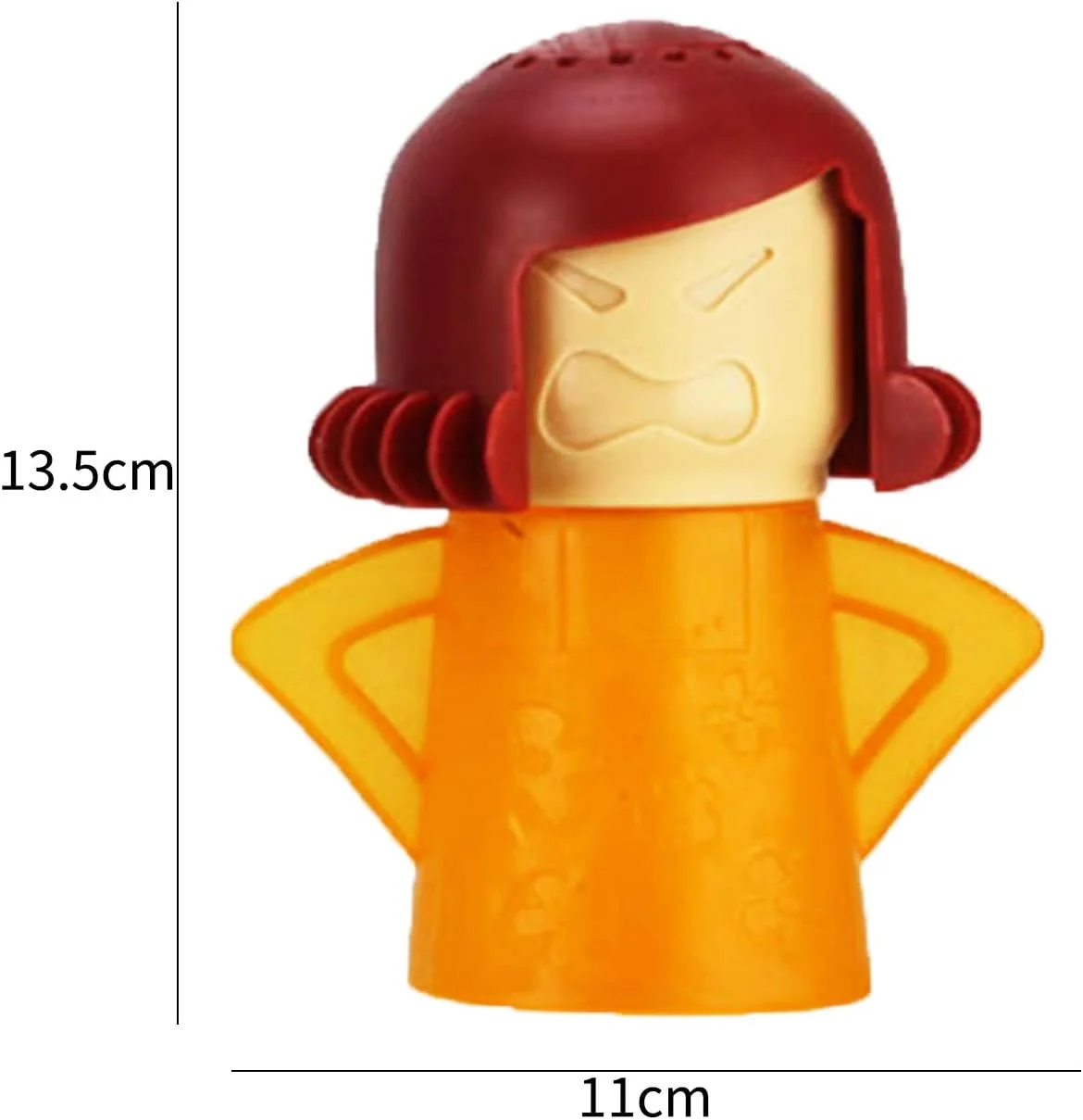 مجموعه 4 عددی عروسک تمیز کننده مایکروویو عصبانی، تمیز کننده مایکروویو با بخار، با استفاده از آب و سرکه، تمیز کننده با دمای بالا، ابزار تمیز کردن آشپزخانه برای خانه و محل کار