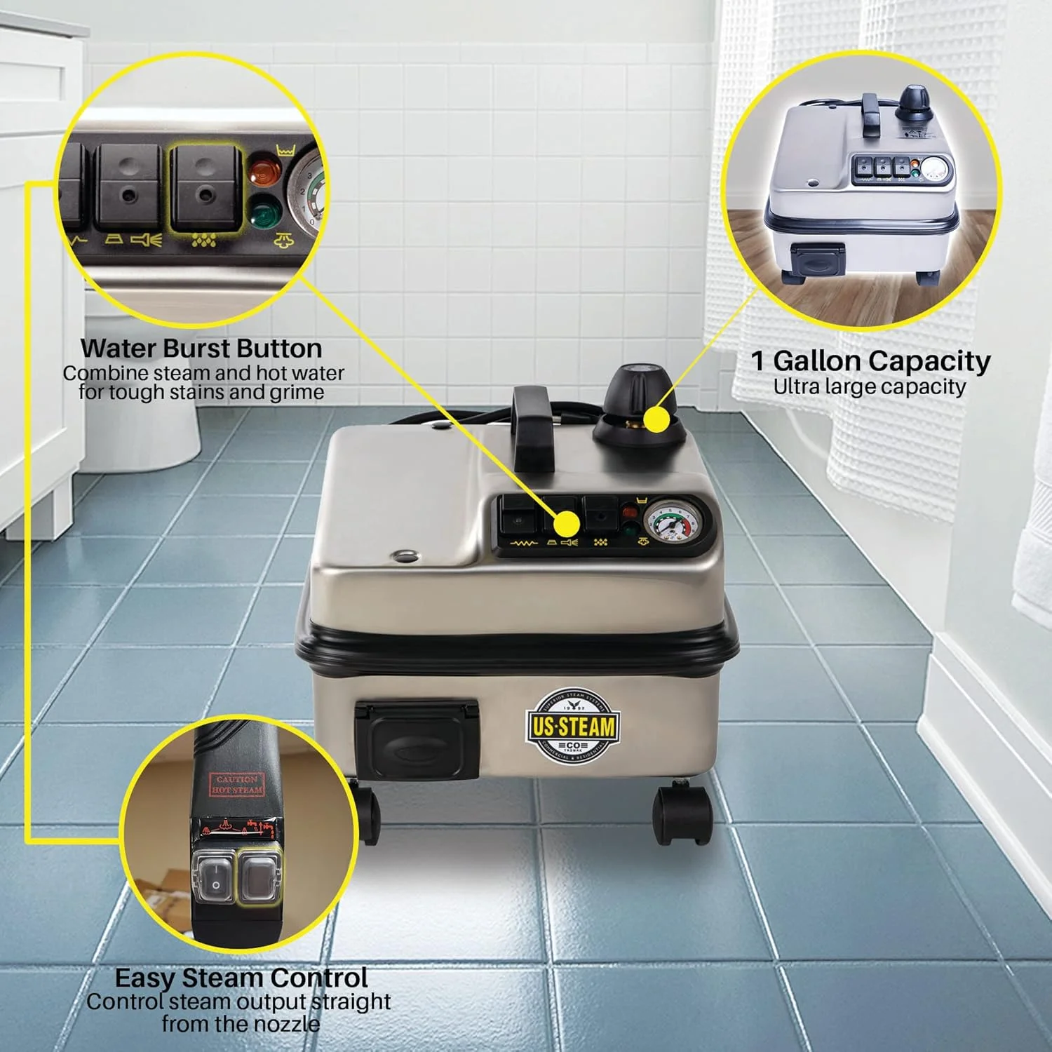 بخارشوی تجاری یو اس استیم فالکون. بخارشوی حرفه ای، قابل حمل، بخارشوی همه منظوره، بخارشوی دیتیلینگ خودرو - بخارشوی داخلی خودرو برای اتومبیل، کاشی حمام، دوغاب و کاشی، مبلمان بخارشوی تجاری یو اس استیم فالکون. بخارشوی حرفه ای، قابل حمل، بخارشوی همه منظوره، بخارشوی دیتیلینگ خودرو - بخارشوی داخلی خودرو برای اتومبیل، کاشی حمام، دوغاب و کاشی، مبلمان