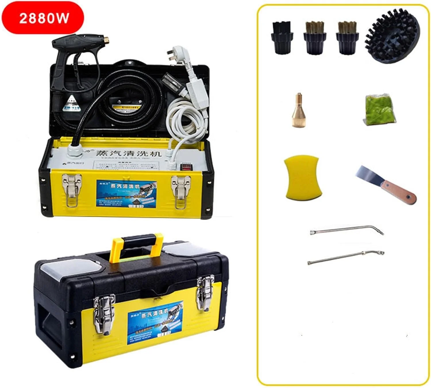 دستگاه بخارشوی پرقدرت با دمای بالا و فشار قوی، مناسب برای تمیز کردن کولر گازی، هود، خودرو، مصارف تجاری و خانگی