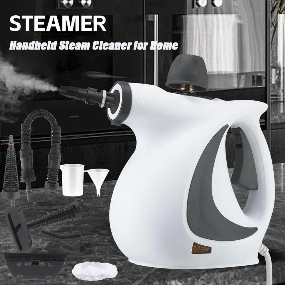 بخارشوی خانگی Vaporista Steammaster، بخارشوی چند منظوره دستی 10 در 1، سبک و قابل مانور، برای کاشی، سینک، پنجره، خودرو و موارد دیگر (خاکستری) بخارشوی خانگی Vaporista Steammaster، بخارشوی چند منظوره دستی 10 در 1، سبک و قابل مانور، برای کاشی، سینک، پنجره، خودرو و موارد دیگر (خاکستری)