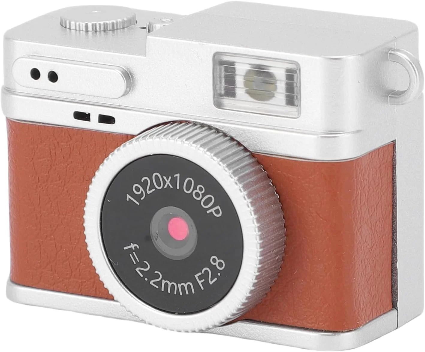 دوربین کوچک جاکلیدی Bewinner، دوربین مینیاتوری 2 مگاپیکسلی 1080P، دوربین های قدیمی کوچک FHD، دوربین فیلمبرداری میکرو قابل حمل با صفحه نمایش 0.96 اینچی برای عکس و فیلم سفر (قهوه ای)