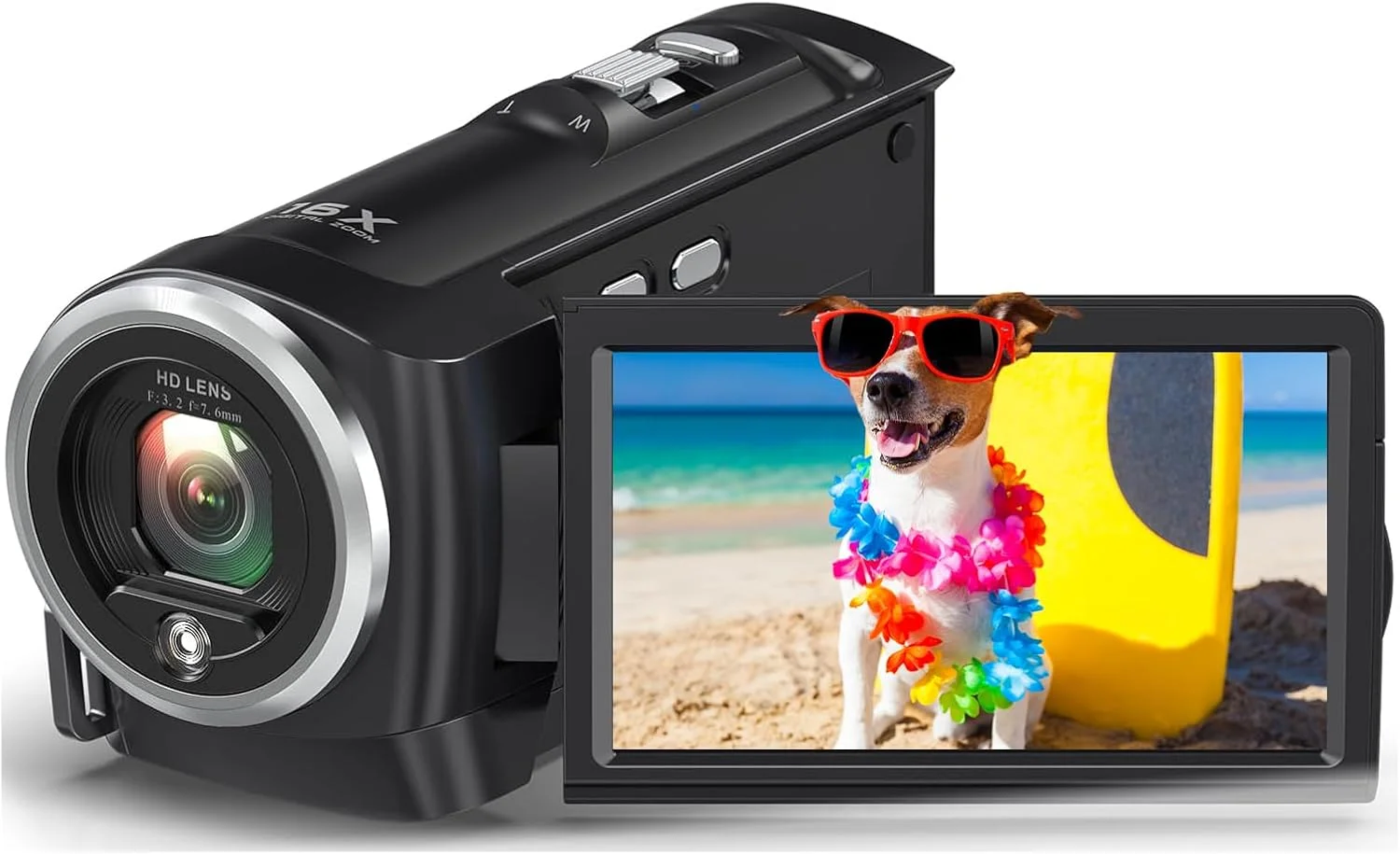 دوربین فیلمبرداری 2.7K Bewinner، دوربین ولاگ حرفه ای 50 مگاپیکسلی با زوم دیجیتال 16 برابر، صفحه نمایش 2.8 اینچی، عملکرد وب کم برای مسافرت در فضای باز