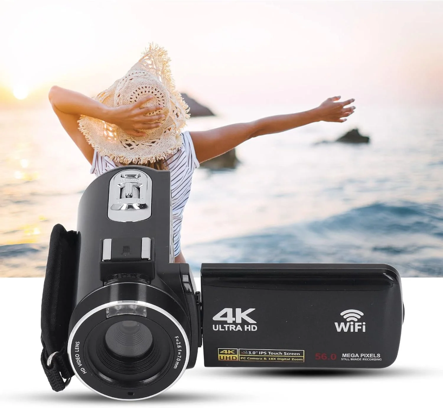 دوربین دیجیتال Bewinner، دوربین فیلمبرداری دیجیتال 4K Ultra HD، ضبط کننده دوربین دیجیتال WIFI، صفحه نمایش لمسی 3 اینچی دوربین زوم دیجیتال 18x، دوربین عکاسی ضبط ویدیو DV قابل حمل دوربین دیجیتال Bewinner، دوربین فیلمبرداری دیجیتال 4K Ultra HD، ضبط کننده دوربین دیجیتال WIFI، صفحه نمایش لمسی 3 اینچی دوربین زوم دیجیتال 18x، دوربین عکاسی ضبط ویدیو DV قابل حمل