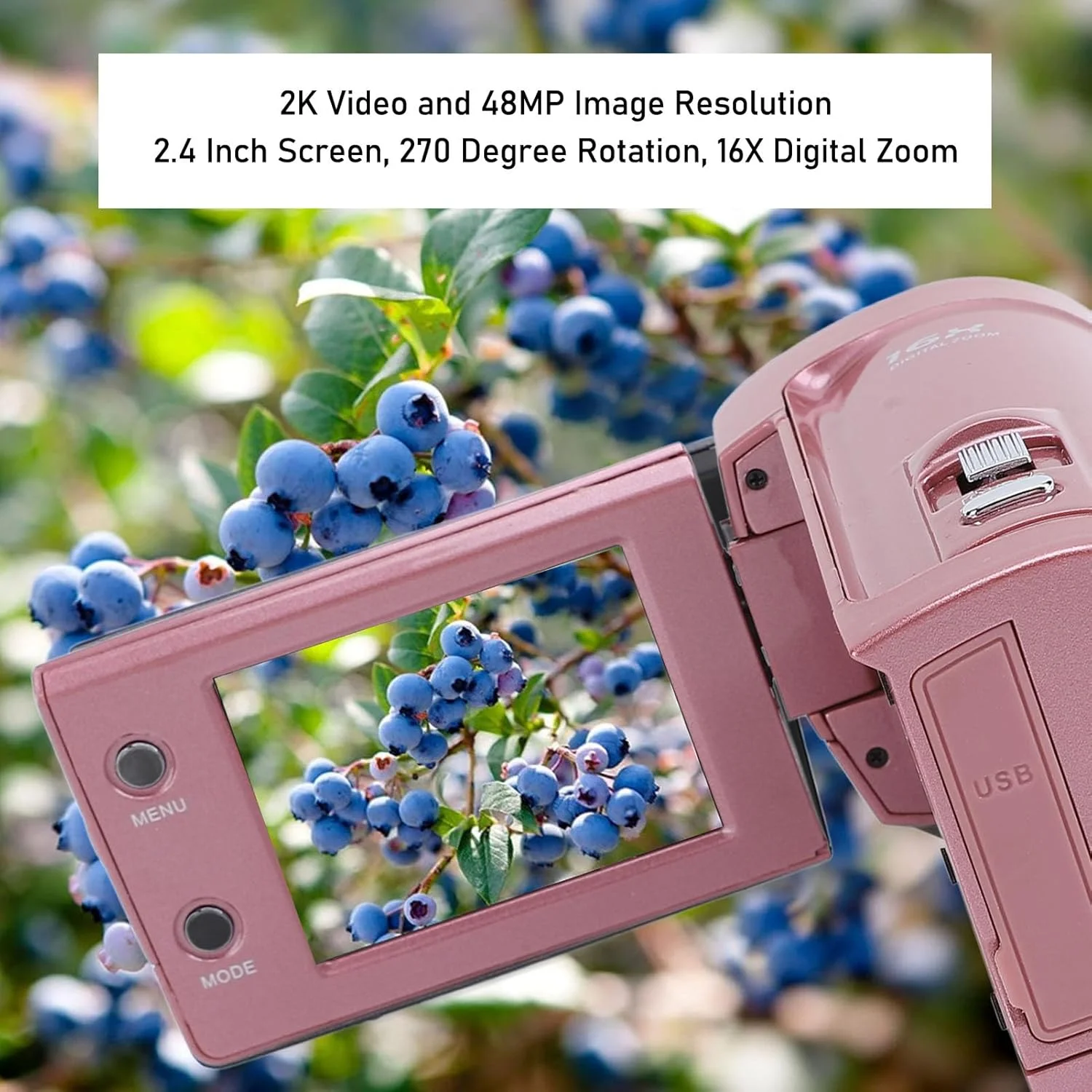 دوربین فیلمبرداری Bewinner، دوربین فیلمبرداری با زوم دیجیتال 16 برابر، دوربین فیلمبرداری فول اچ دی 2K با کیفیت 48 مگاپیکسل و زوم دیجیتال 16 برابر، دوربین فیلمبرداری با صفحه نمایش 2.4 اینچی برای کودکان و نوجوانان دوربین فیلمبرداری Bewinner، دوربین فیلمبرداری با زوم دیجیتال 16 برابر، دوربین فیلمبرداری فول اچ دی 2K با کیفیت 48 مگاپیکسل و زوم دیجیتال 16 برابر، دوربین فیلمبرداری با صفحه نمایش 2.4 اینچی برای کودکان و نوجوانان