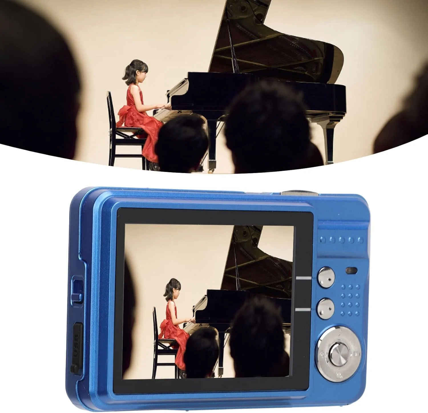 دوربین دیجیتال 4K Bewinner، زوم دیجیتال 8X، دوربین فیلمبرداری 48 مگاپیکسلی، دوربین فشرده ولاگ با صفحه نمایش LCD 2.7 اینچی، دوربین فیلمبرداری برای عکاسی مداوم (آبی) دوربین دیجیتال 4K Bewinner، زوم دیجیتال 8X، دوربین فیلمبرداری 48 مگاپیکسلی، دوربین فشرده ولاگ با صفحه نمایش LCD 2.7 اینچی، دوربین فیلمبرداری برای عکاسی مداوم (آبی)