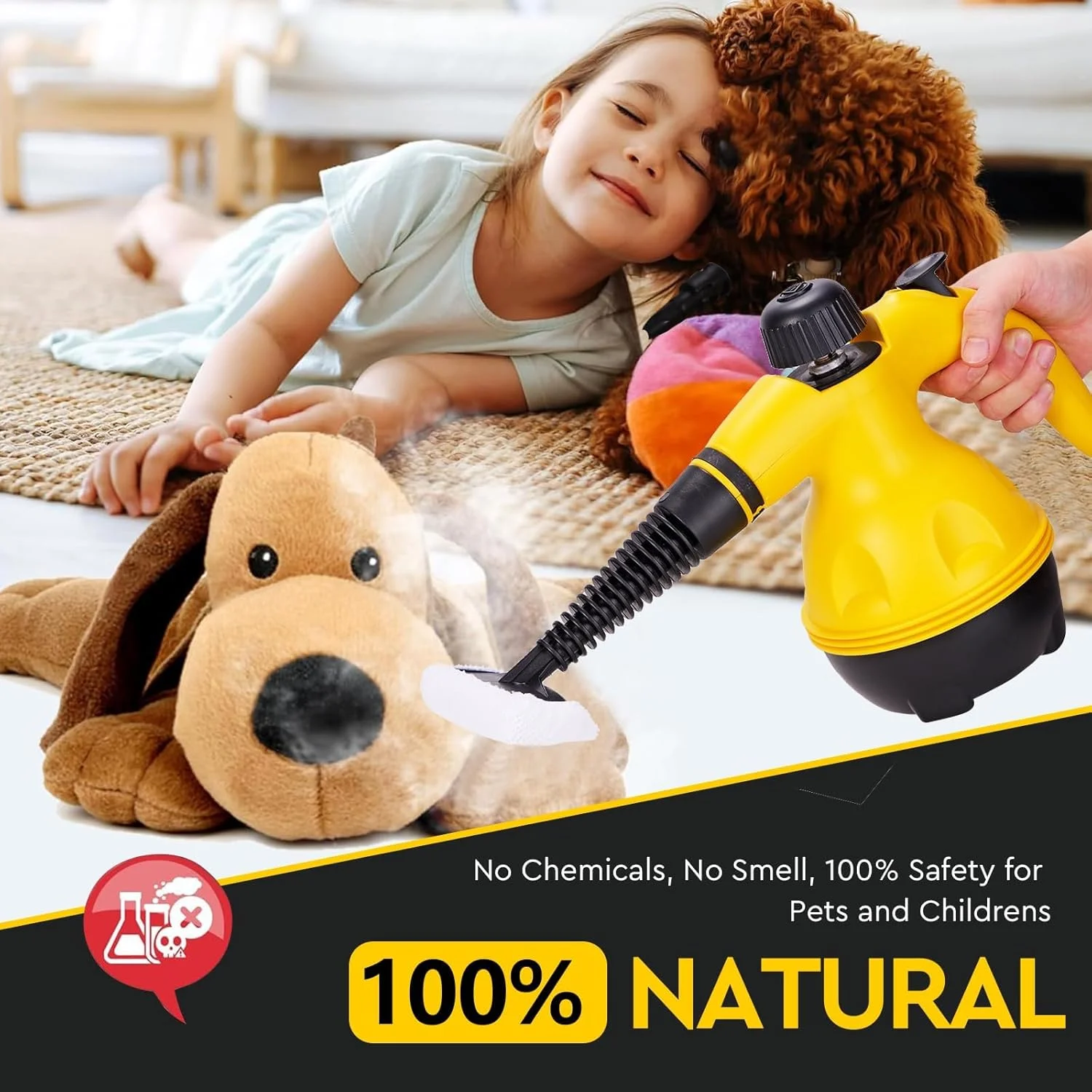 بخارشوی دستی تحت فشار VPHOME برای منزل به همراه 9 عدد لوازم جانبی، بخارشوی چند منظوره و قدرتمند برای تمیزکاری منزل، خودرو، آشپزخانه، حمام، دوش، پنجره، جرم و چربی بخارشوی دستی تحت فشار VPHOME برای منزل به همراه 9 عدد لوازم جانبی، بخارشوی چند منظوره و قدرتمند برای تمیزکاری منزل، خودرو، آشپزخانه، حمام، دوش، پنجره، جرم و چربی