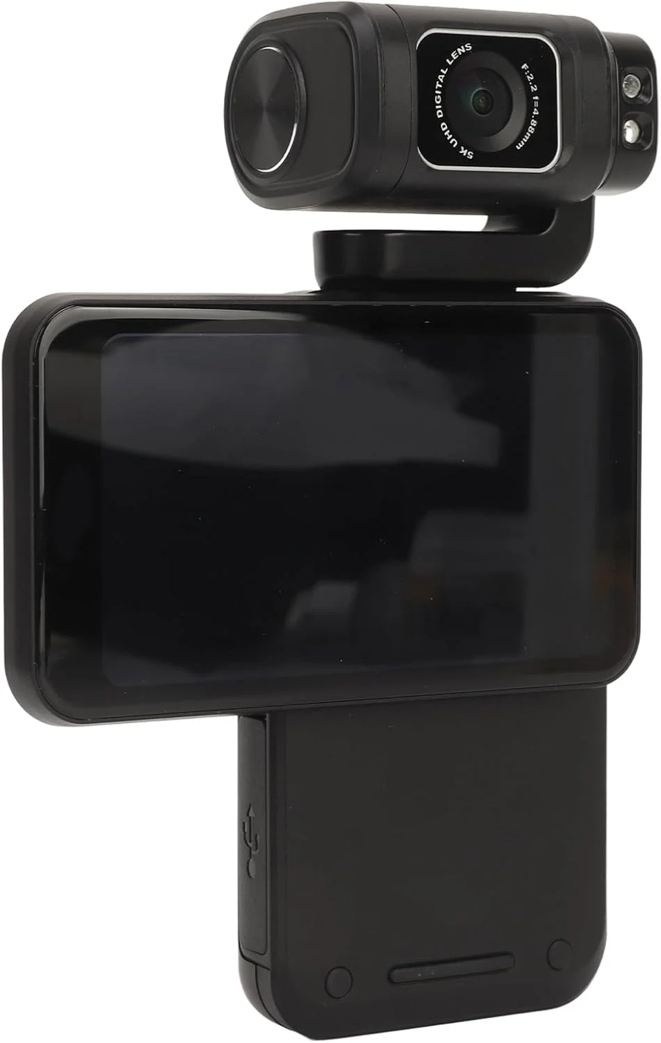 دوربین فیلمبرداری ویدئویی 5K BusoTh، دوربین فیلمبرداری وبلاگینگ WiFi با زوم دیجیتال 10X و 36 مگاپیکسل، زاویه دید عریض 120 درجه، باتری 3250mAh و ضبط کننده IPS 3.5 اینچی برای فیلم های مسافرتی در فضای باز